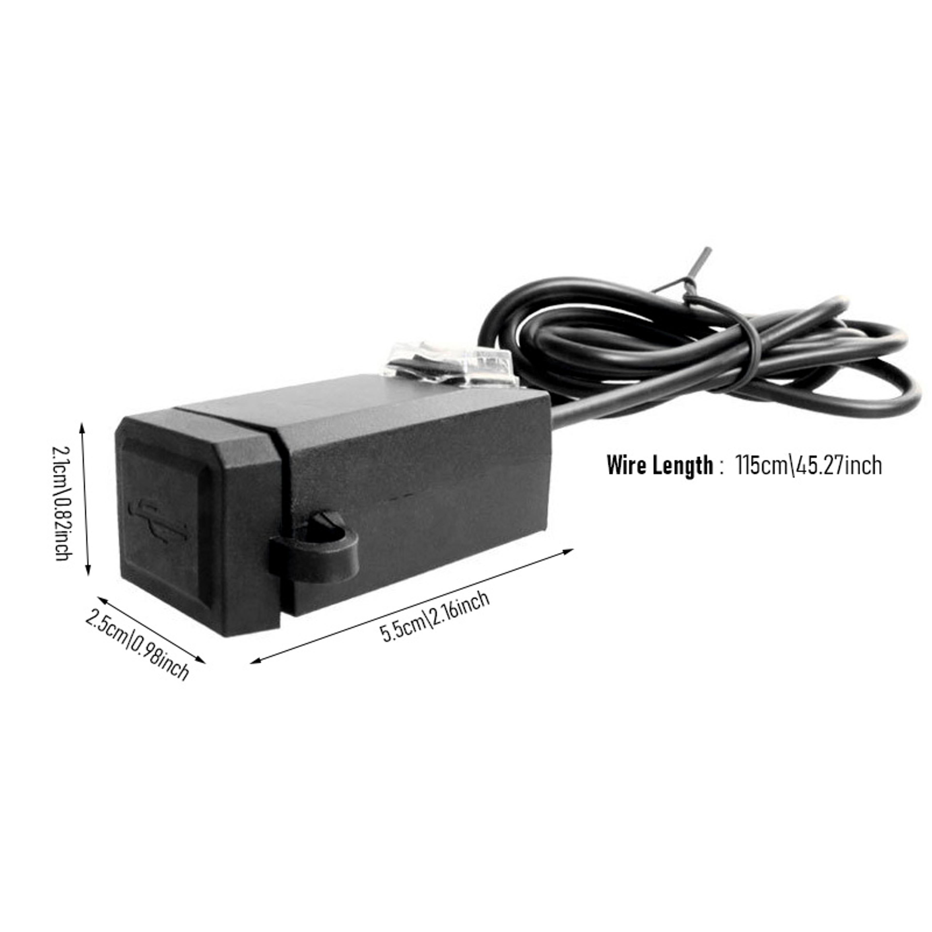 Waterproof Dual USB Motorcycle Charger Universal Power Adapter For Phones Quick Change 5