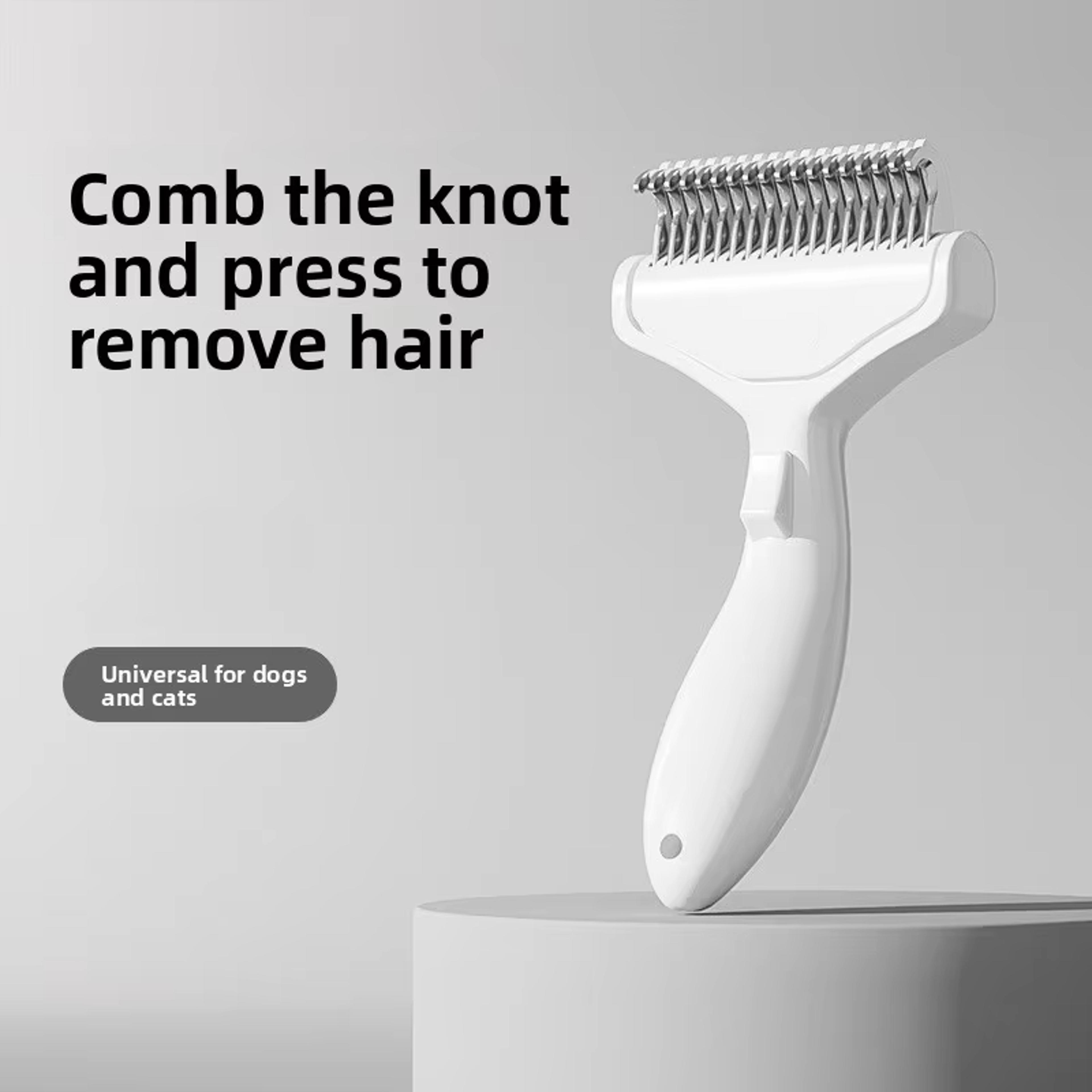 Pet Hair Remover Brush For Dogs Stainless Steel Dog Hair Removal Brush Comb Grooming Tools And Dema 4