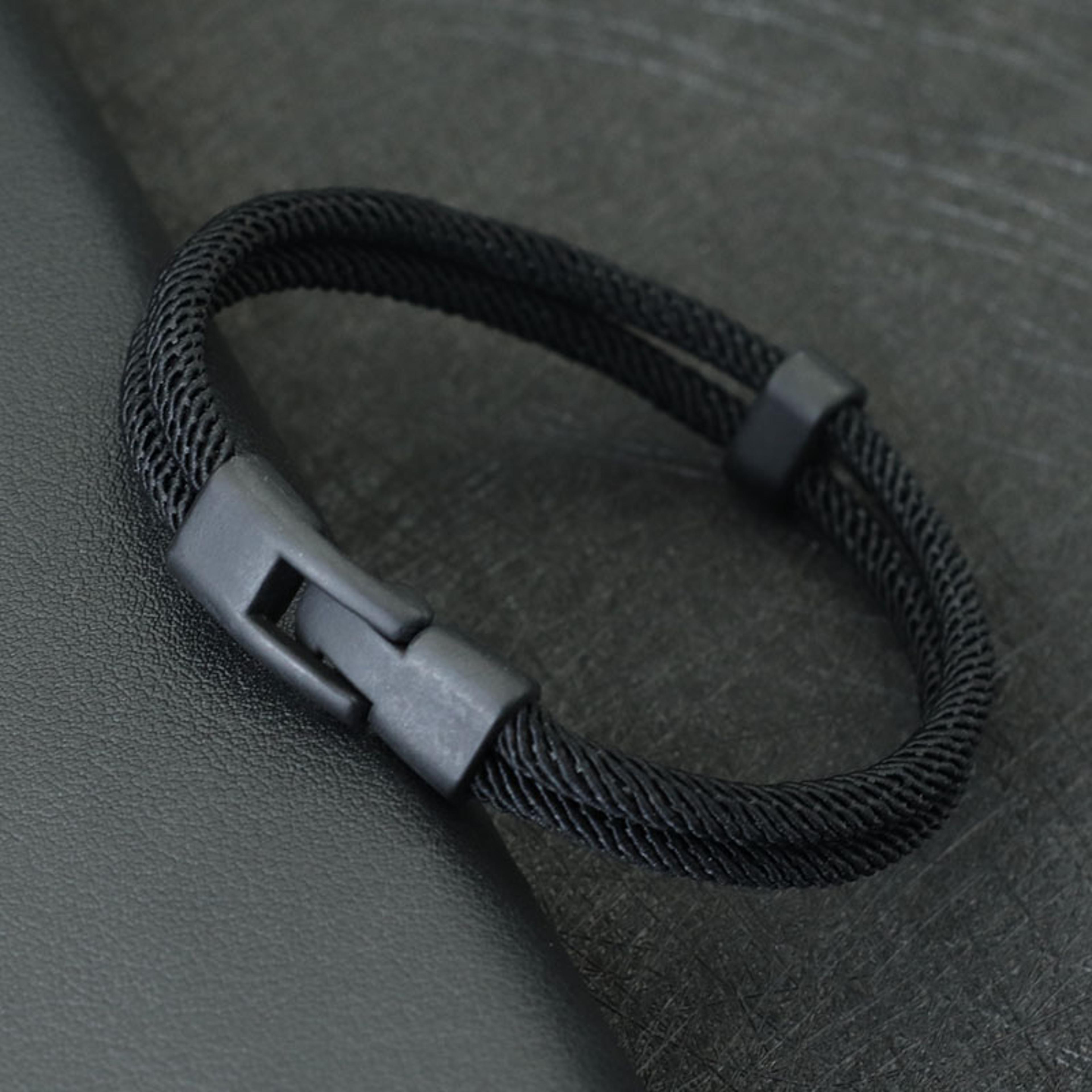 Stackable Men Bracelet New Fashion Thread Design Double Layer Detachable Matching Leisure Accessori 2