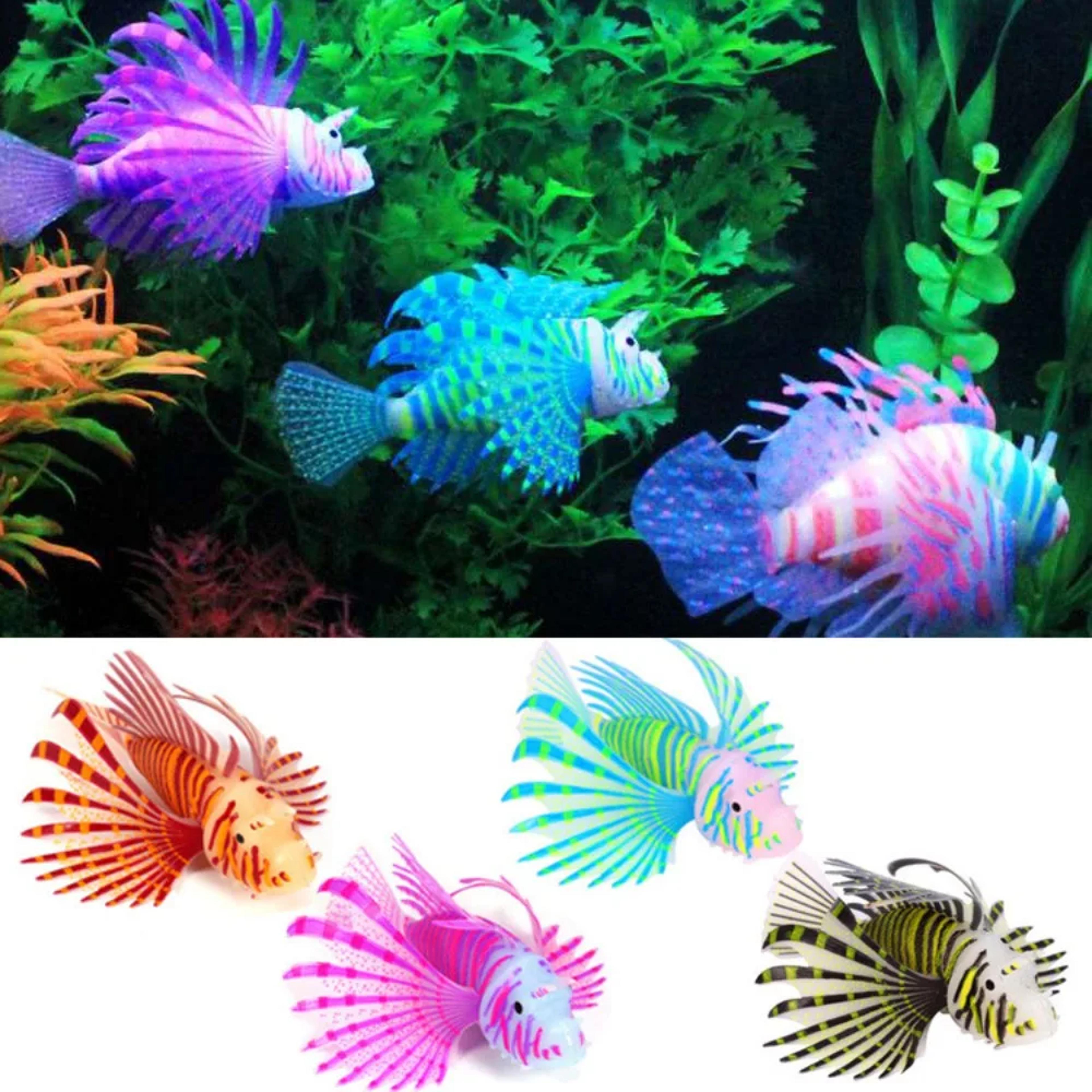 Colorful Lionfish Floating Ornament For Underwater Aquarium Tank Landscape 1