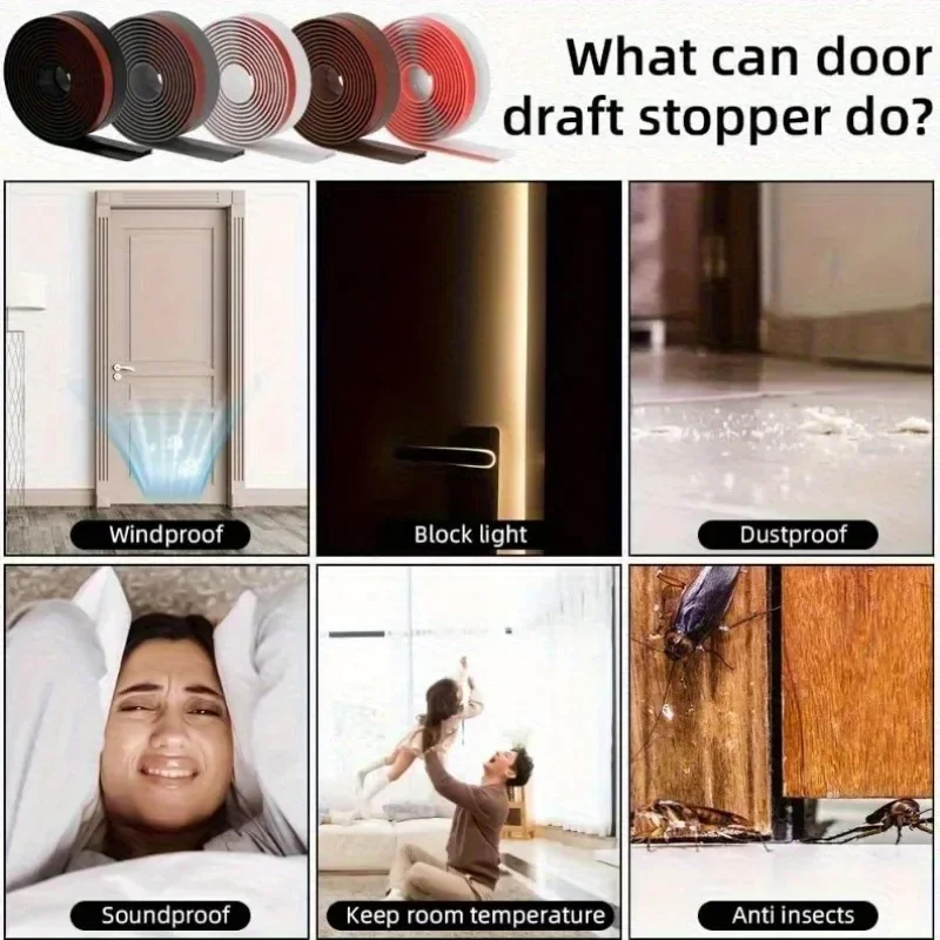 Soundproof Windproof Dustproof Adjustable Door Draft Stopper Winter Weather Seal Bottom Weatherstri 1