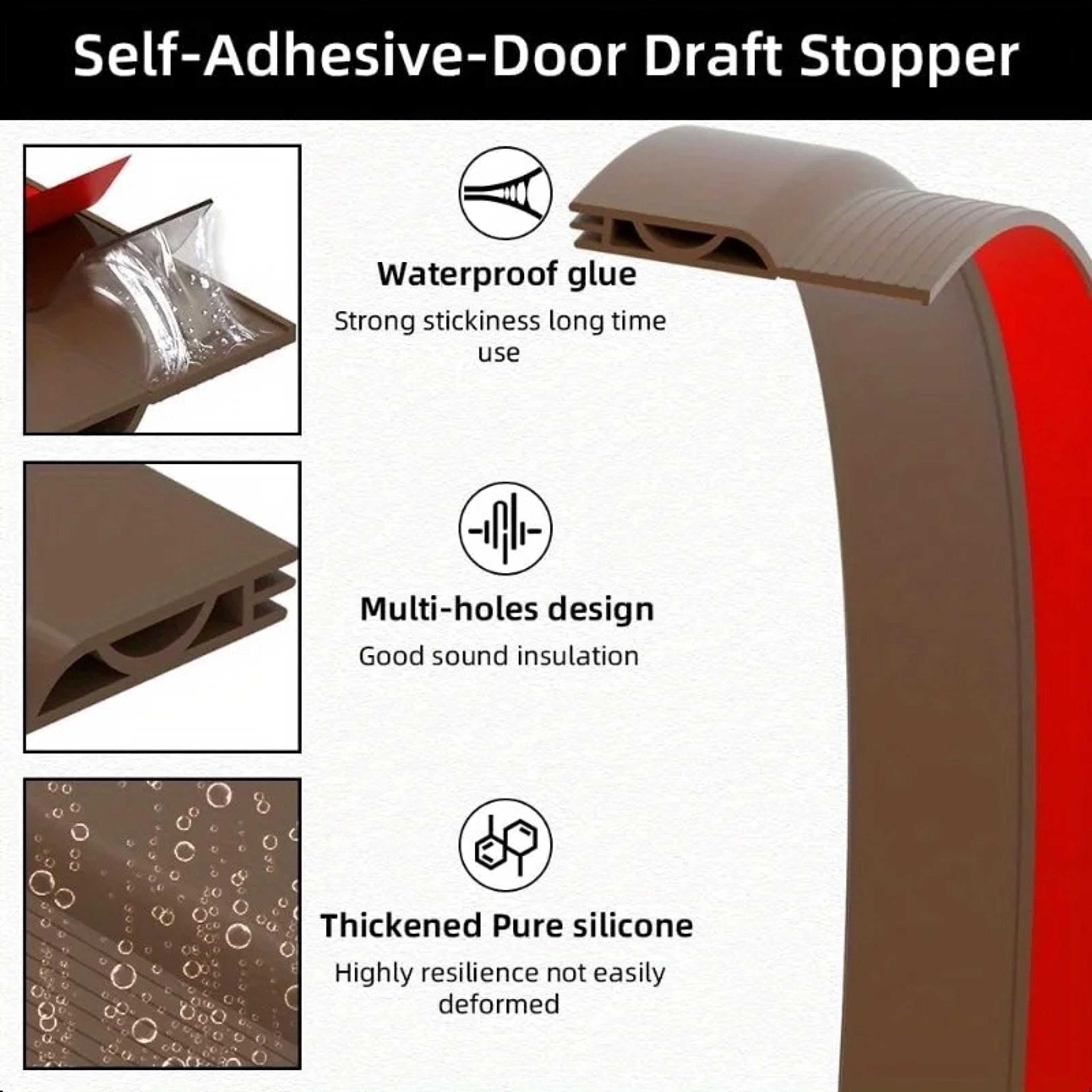 Soundproof Windproof Dustproof Adjustable Door Draft Stopper Winter Weather Seal Bottom Weatherstri 2