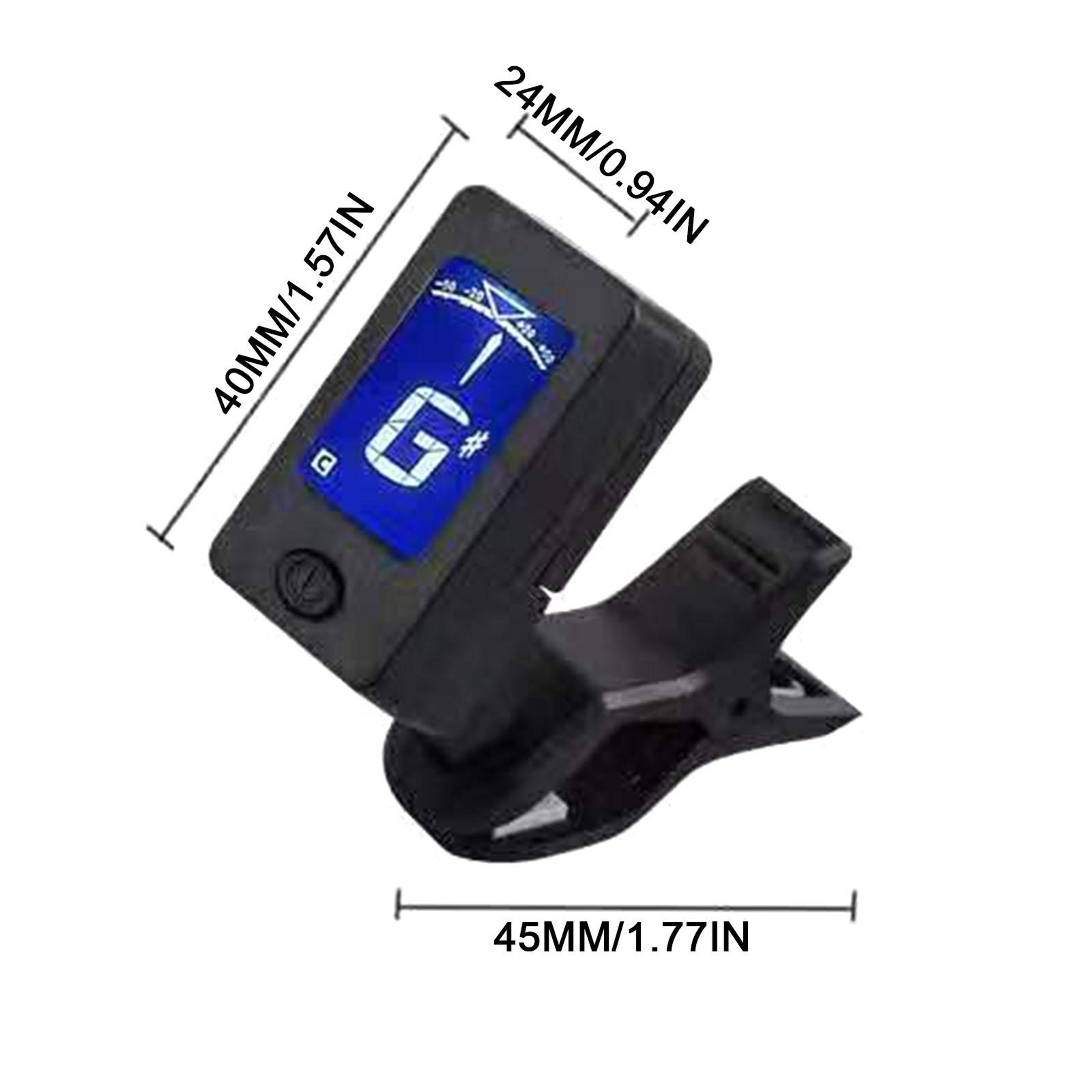 Electric Digital Tuner For Acoustic Guitar ClipOn 360 Degree Tuner LCD Screen For Ukulele  Guitar 3