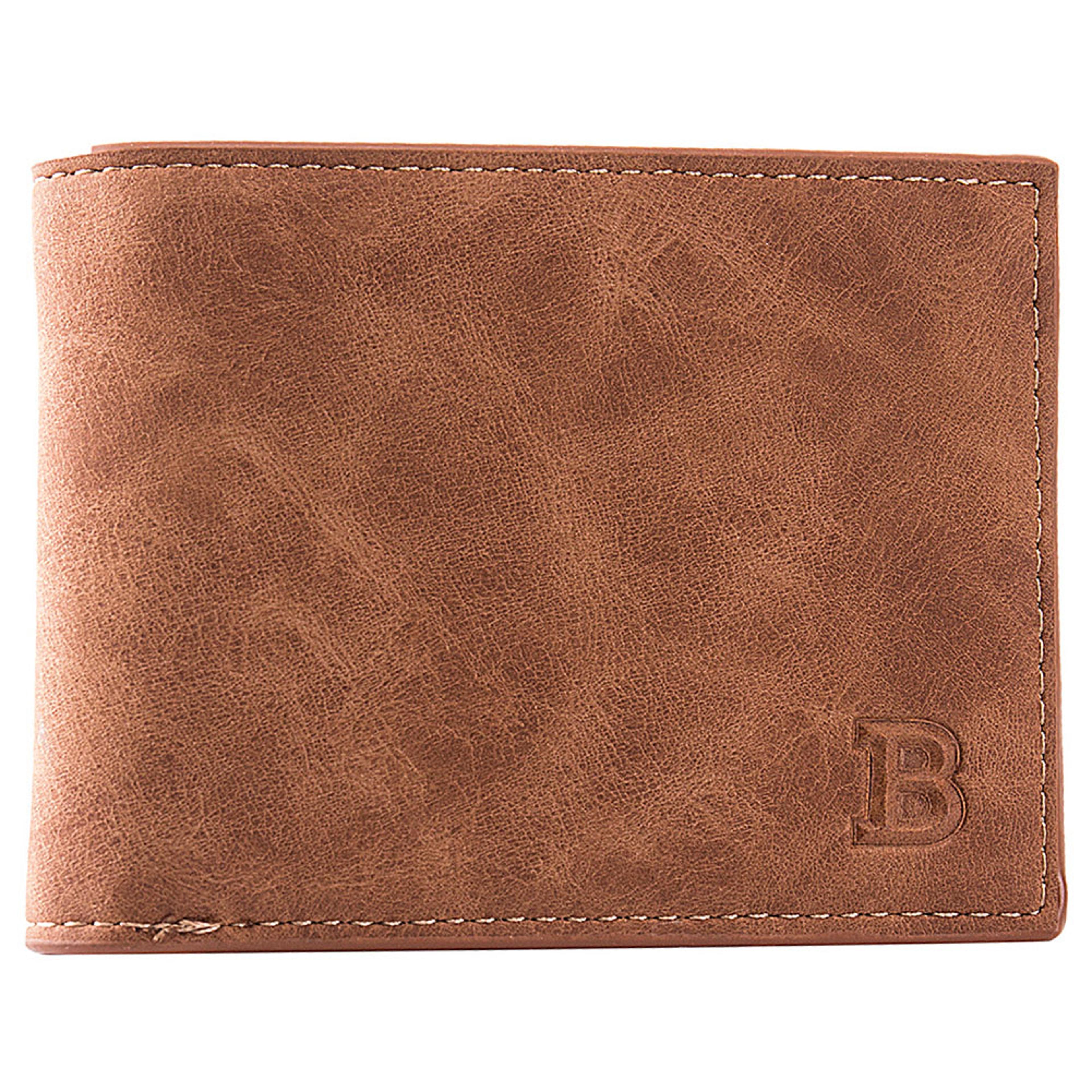 Slim Card Holder Wallet For Men PU Leather Short Wallet Small Zipper Coin Pocket Man Purse 5