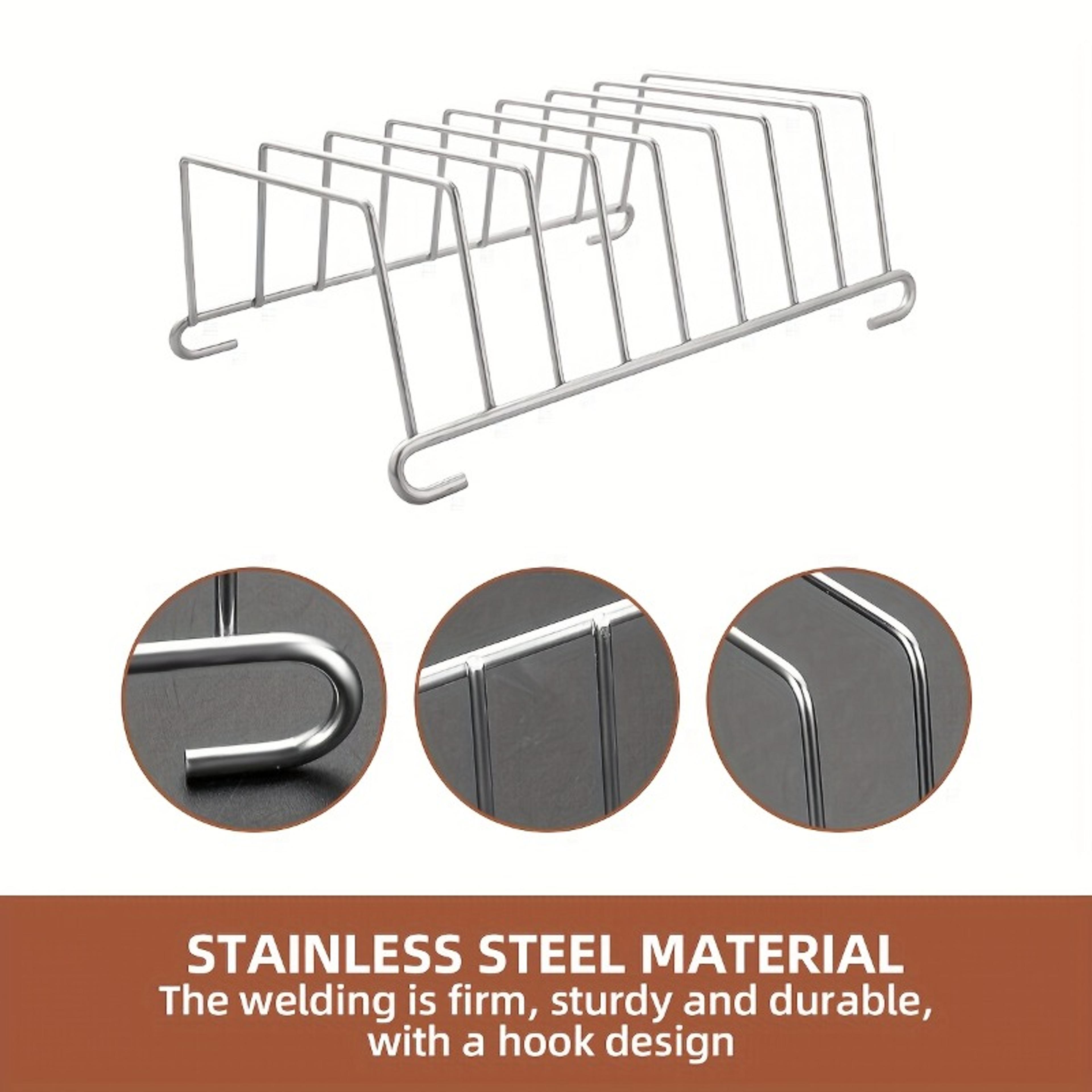 Bakes Multiple Slices At Once Stainless Steel Bread And Toast Rack Air Fryer Accessory 3
