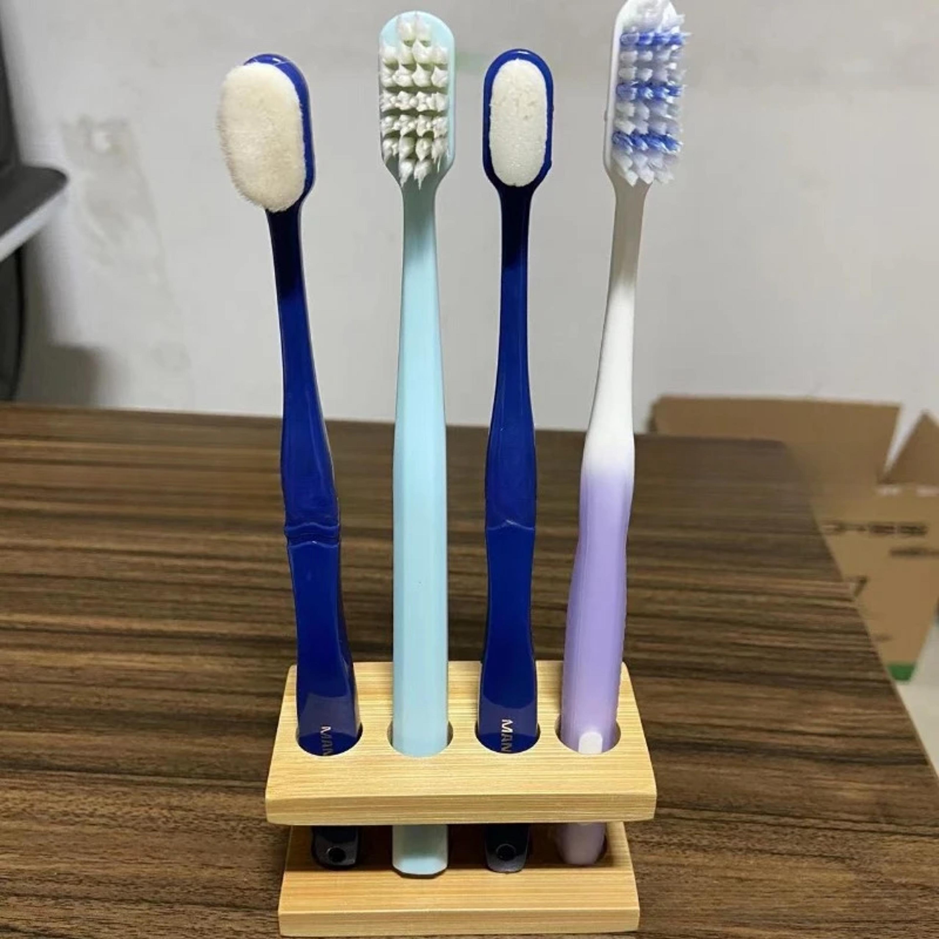 Durable Bamboo Electric Toothbrush Holder Stand Multi Slots Organizer For Toothpaste  Brushes Perfe 1