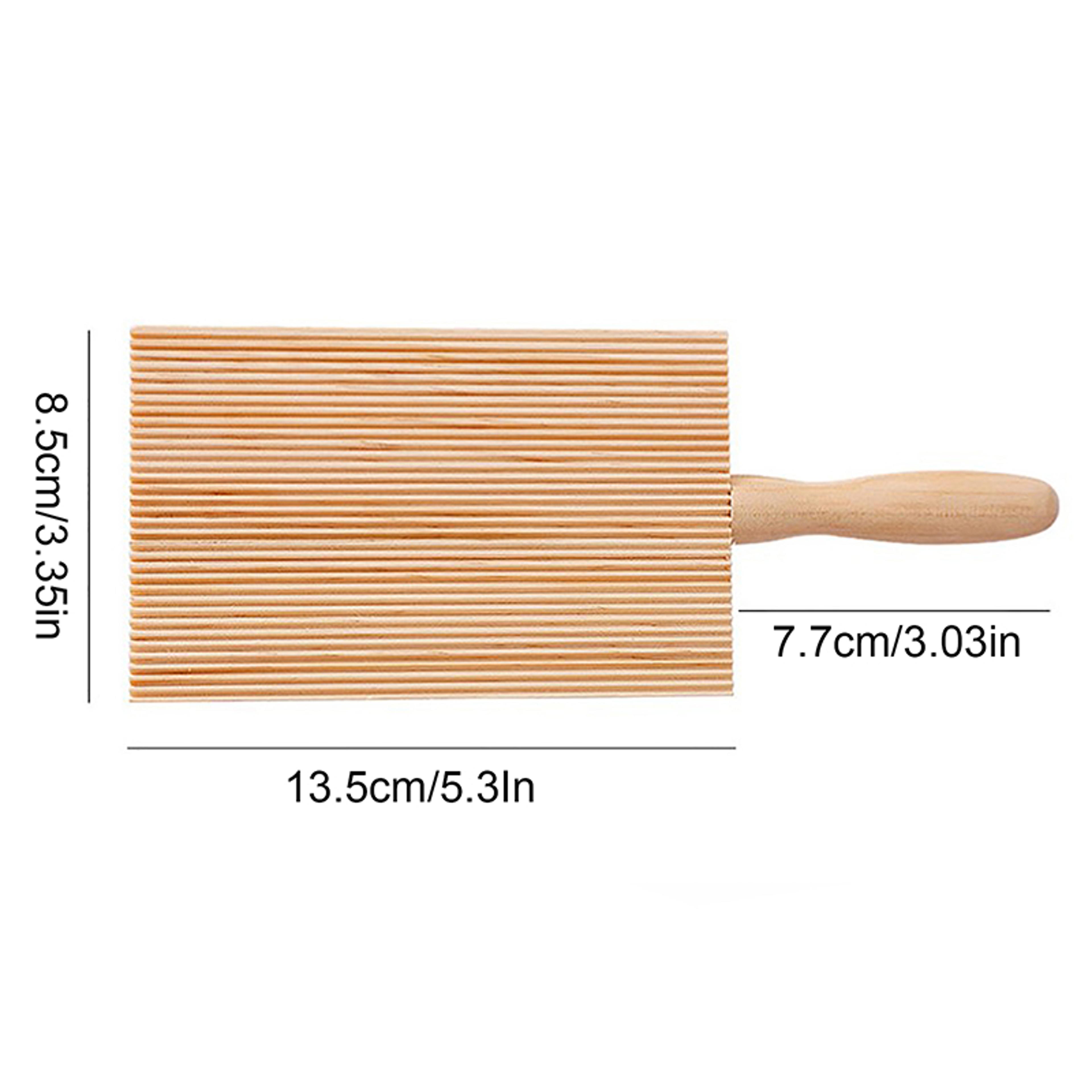 Pasta Gnocchi Macaroni Board NonSticky Wooden Garganelli Board With Handle 5
