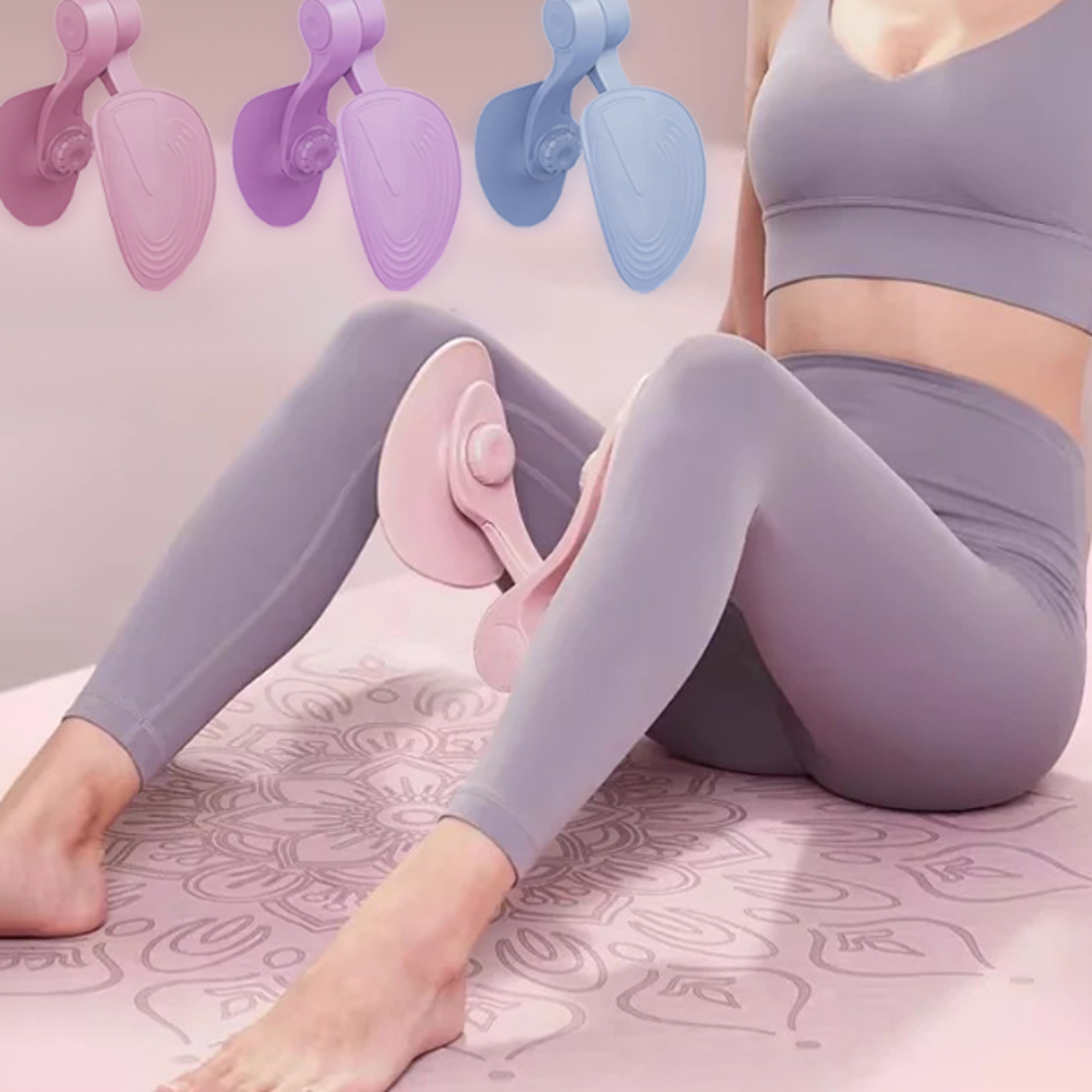 kegel exerciser pelvic floor muscle trainer with counter for butt, hip, arm, leg, inner thigh exercises