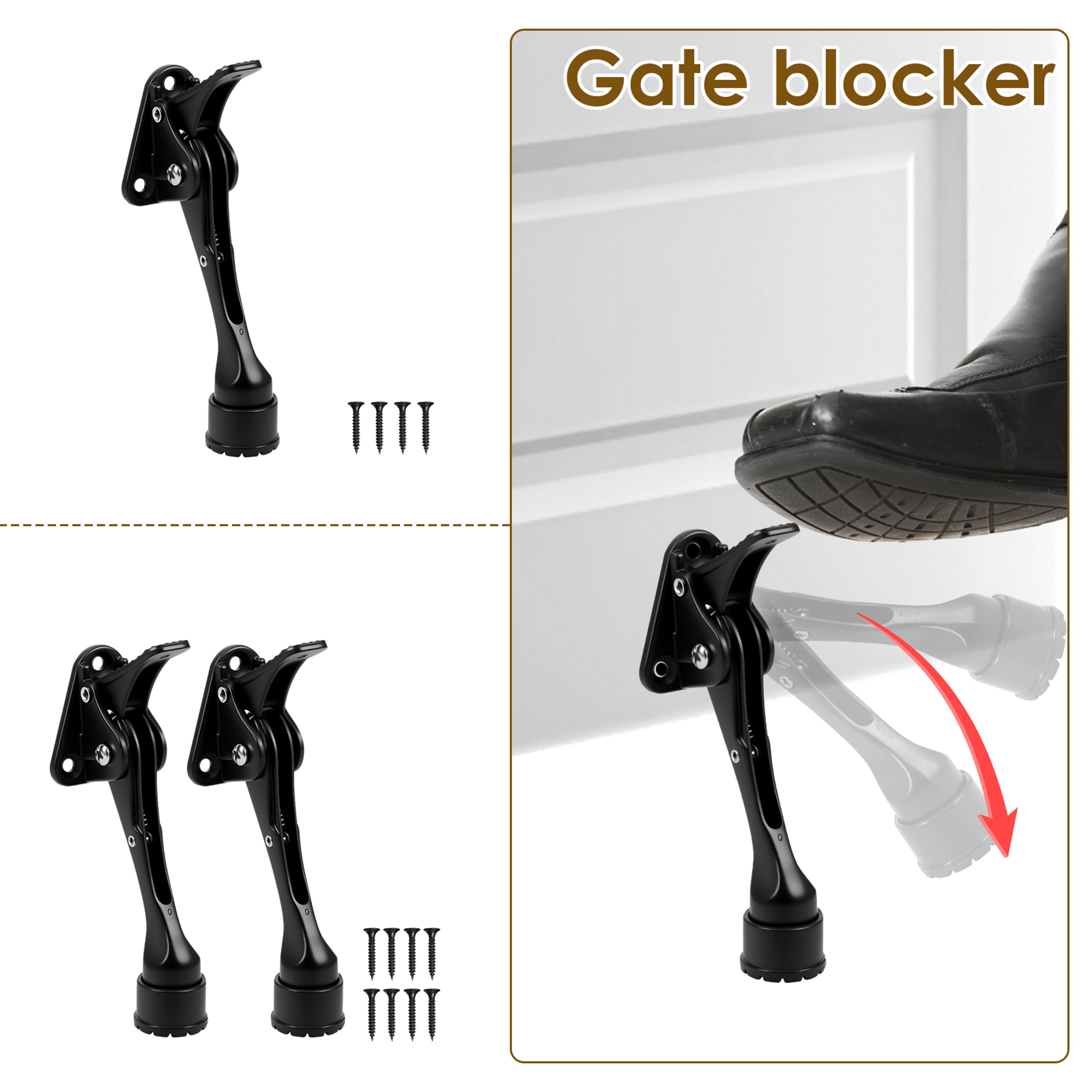 height adjustable kick down doorstop, pedal kickdown for apartments and garages