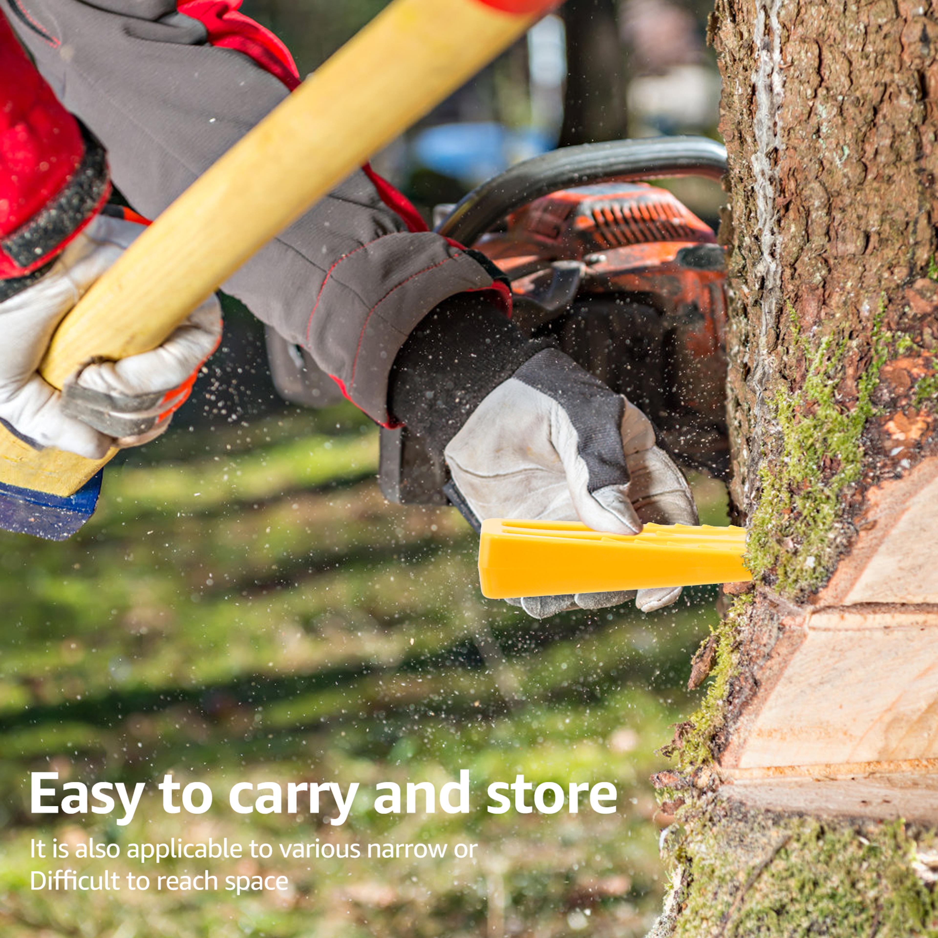 plastic chainsaw felling wedges, wear resistant tree safety cutting wedge logging supplies for wood cutting