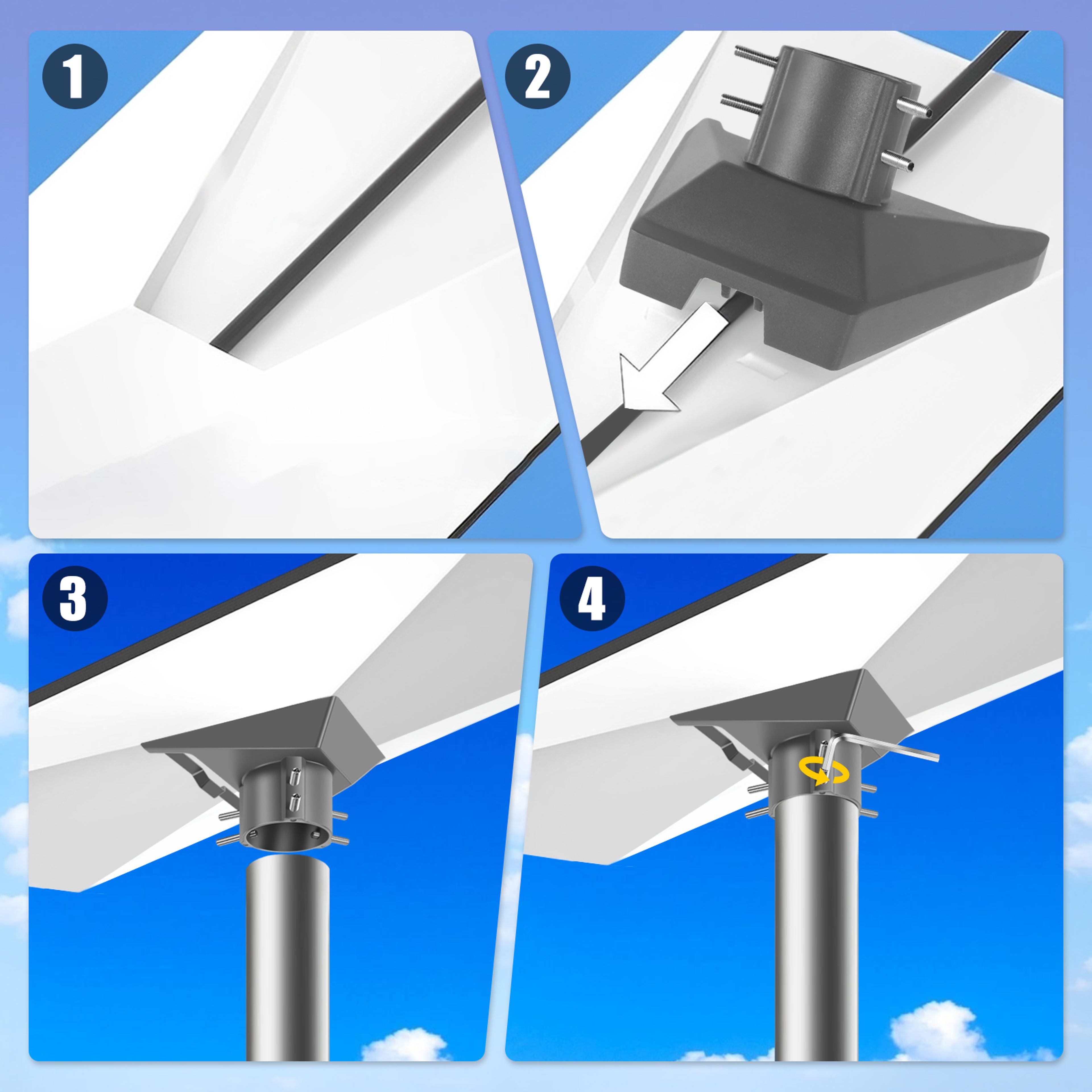 Starlink Gen 3 Dish Mounting Pole Adapter Kit Rustproof Aluminum Alloy Pipe Mounting Kit 3