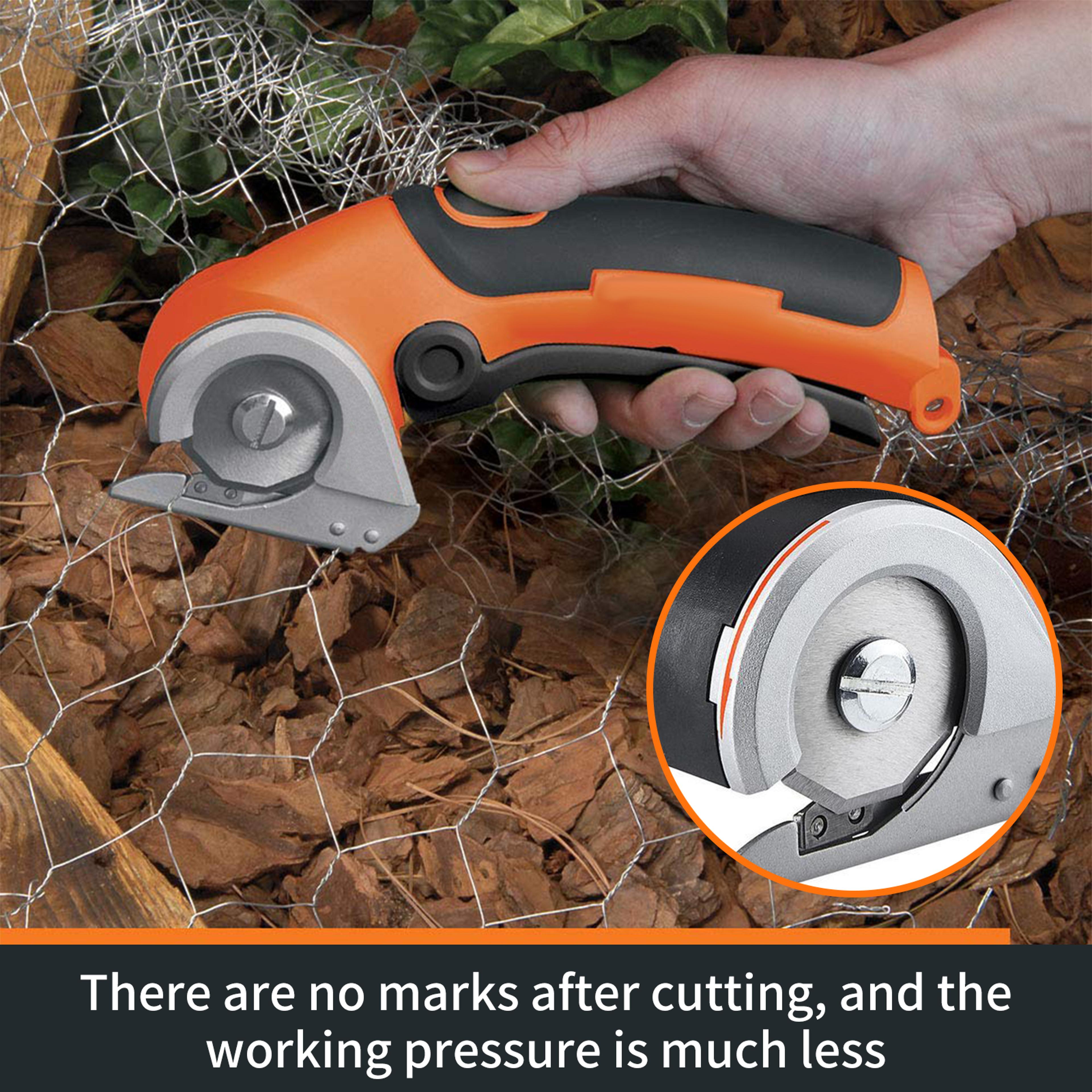 Tungsten Steel Rotary Blade Cordless Electric Scissors Blade Replacement For Leather Carpet Sewing 1