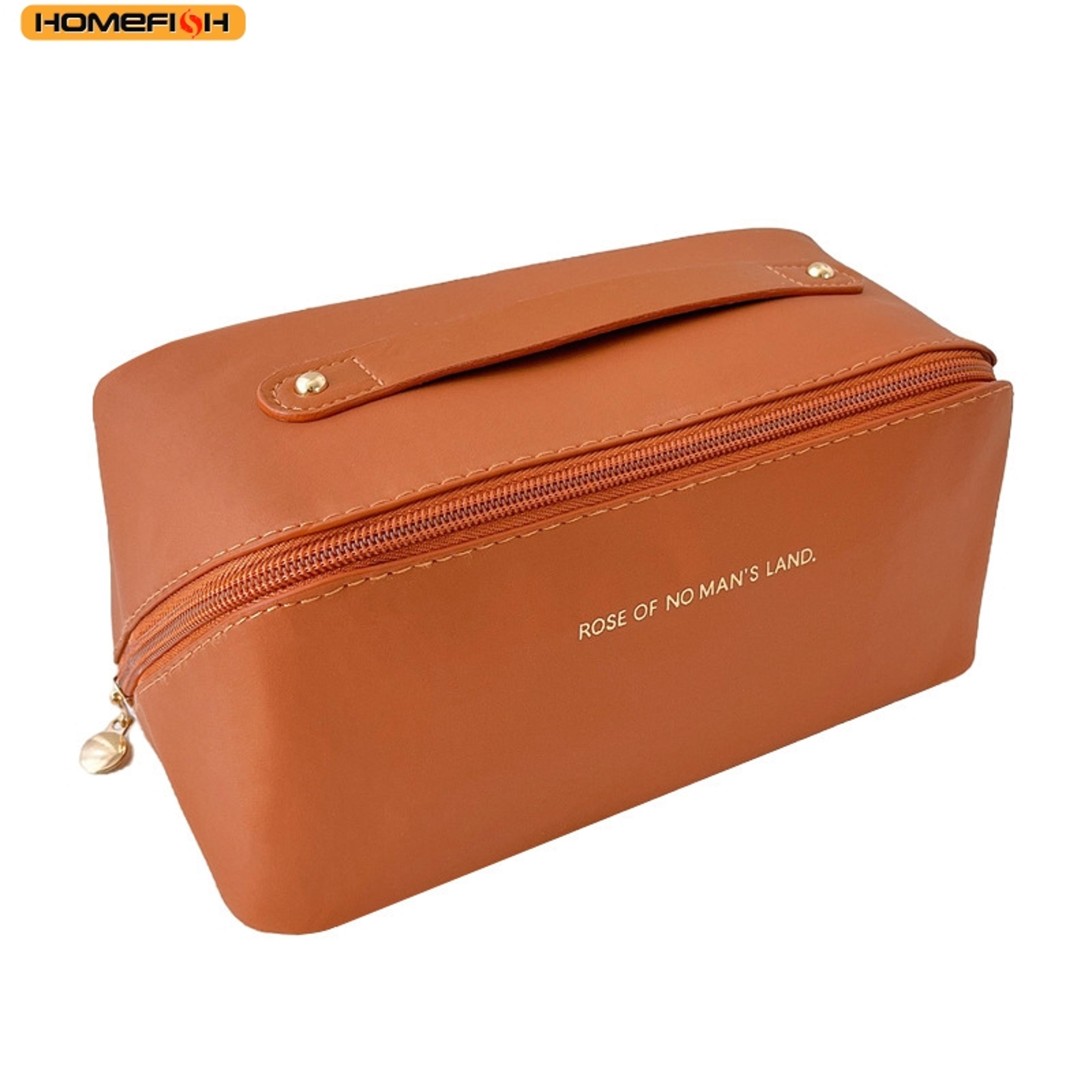 women luxury makeup organizer, toiletry kit bag, cosmetic storage case, zipper pouch for travel