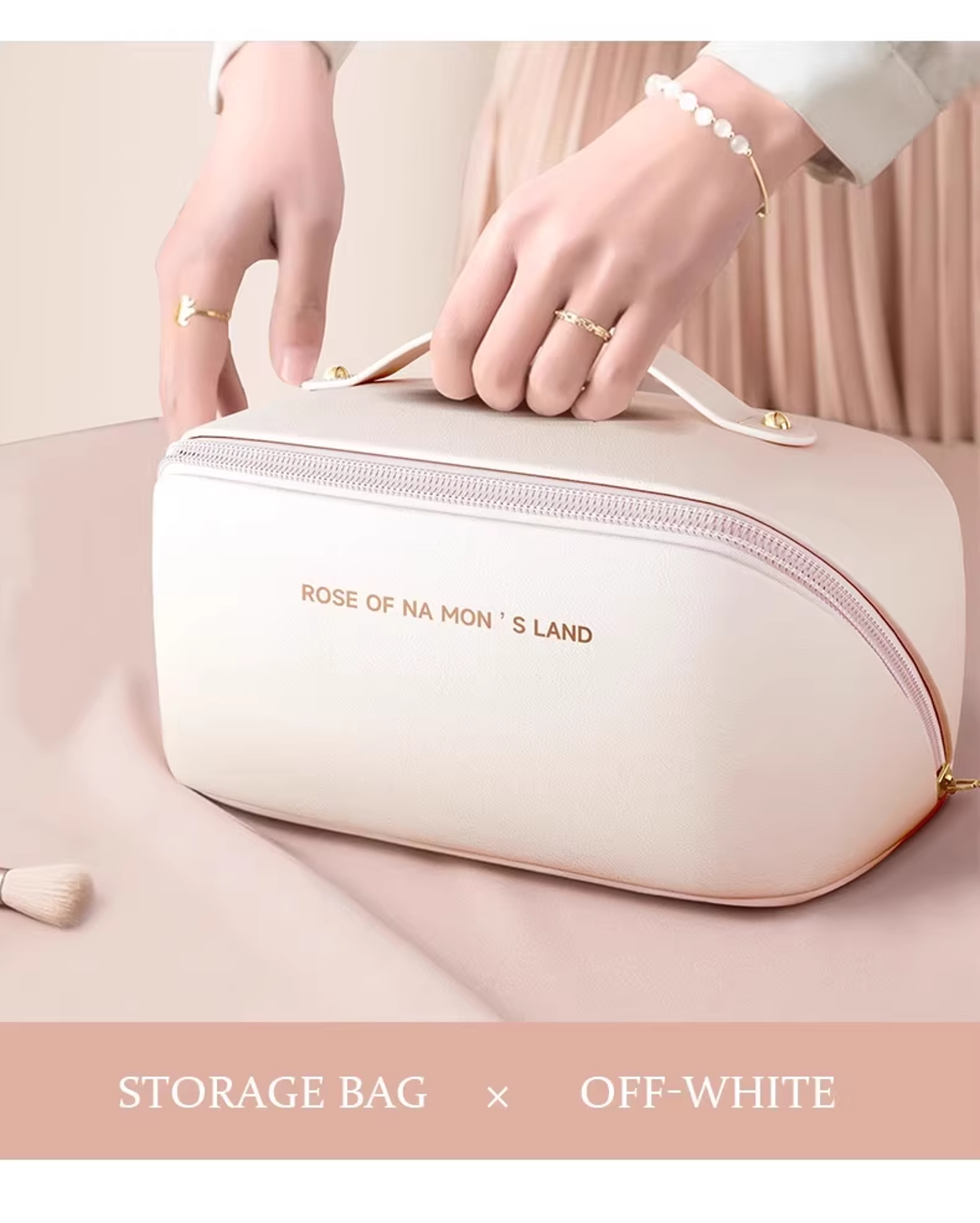Women Luxury Makeup Organizer Toiletry Kit Bag Cosmetic Storage Case Zipper Pouch For Travel 1