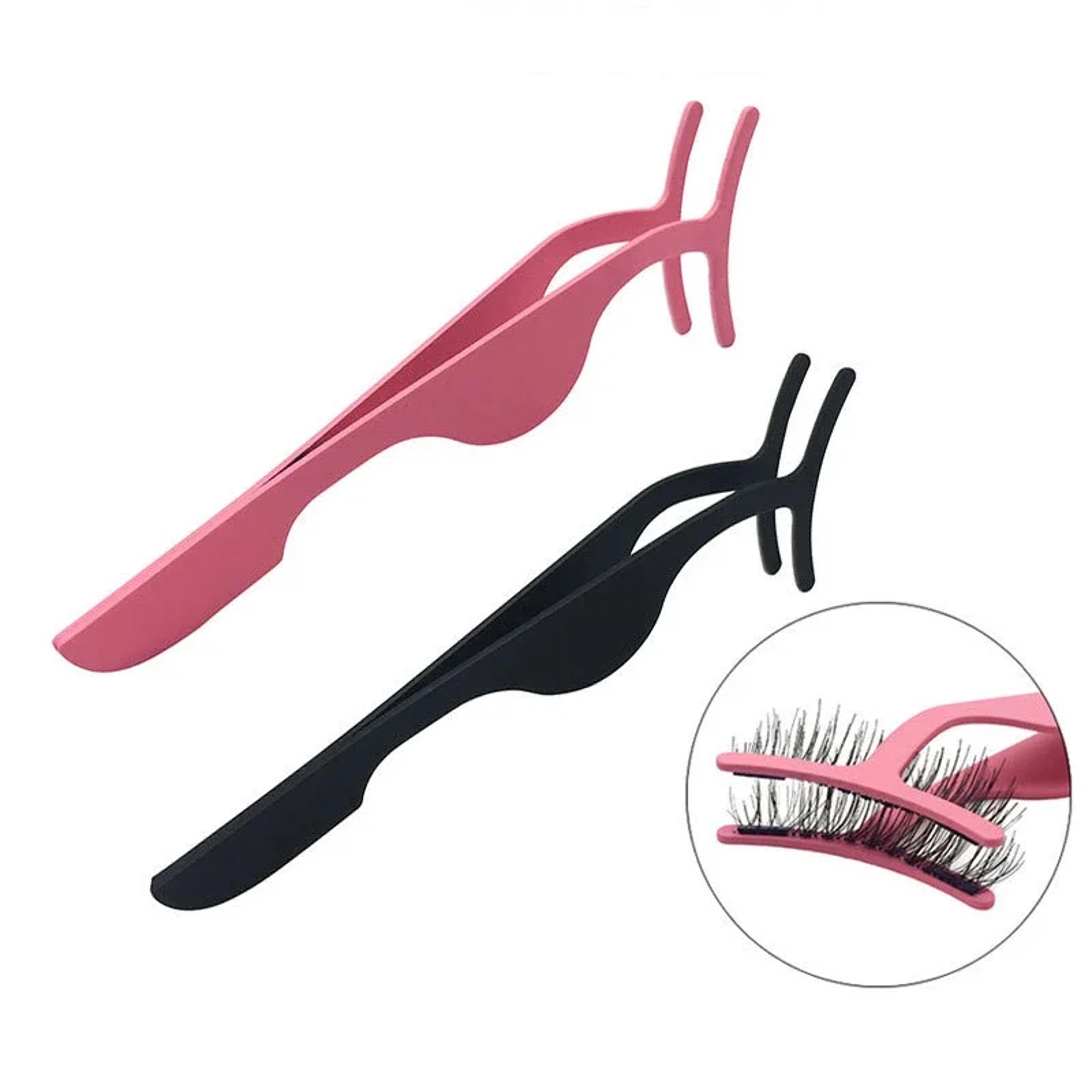 fake eyelash applicator tweezer, professional mink eyelash tools, makeup accessories