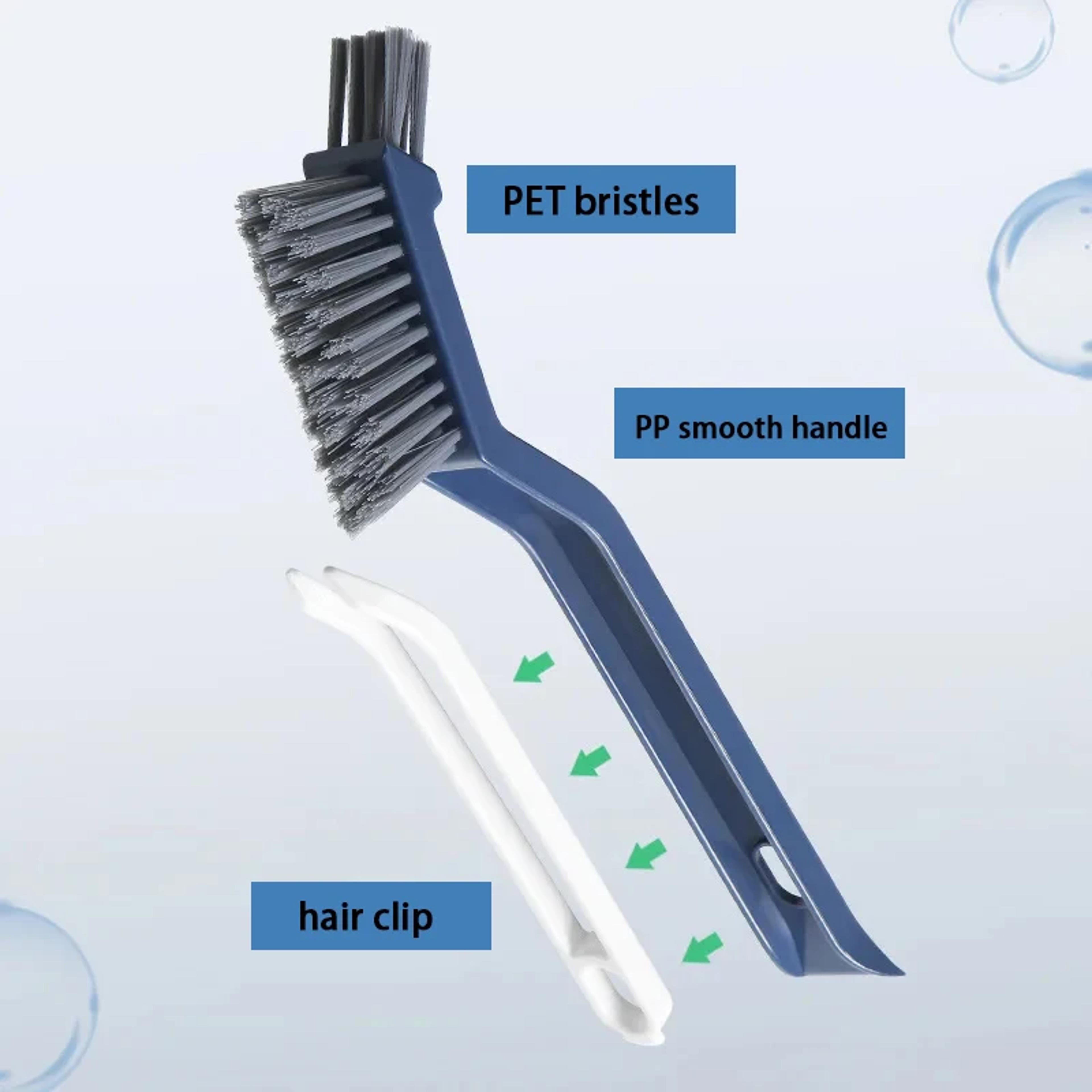 2in1 Multipurpose Bathroom Cleaning Brush Effective Brush For Corners And Gaps Floor Tiles Scrubber 1