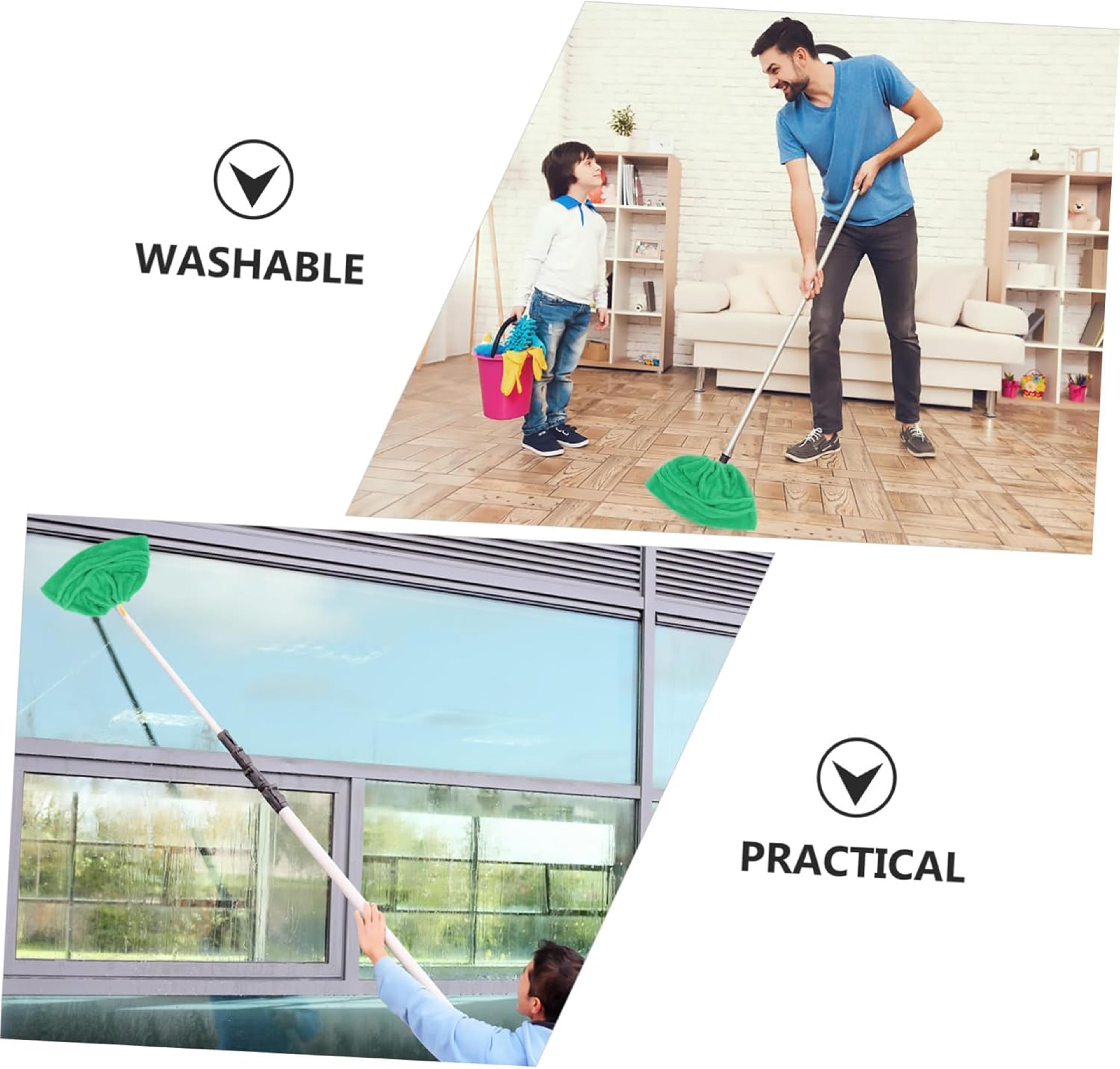 Reusable Coral Fleece Broom Cloth Cover UltraFine Fiber Absorbent Floor Mop For Efficient Household 3