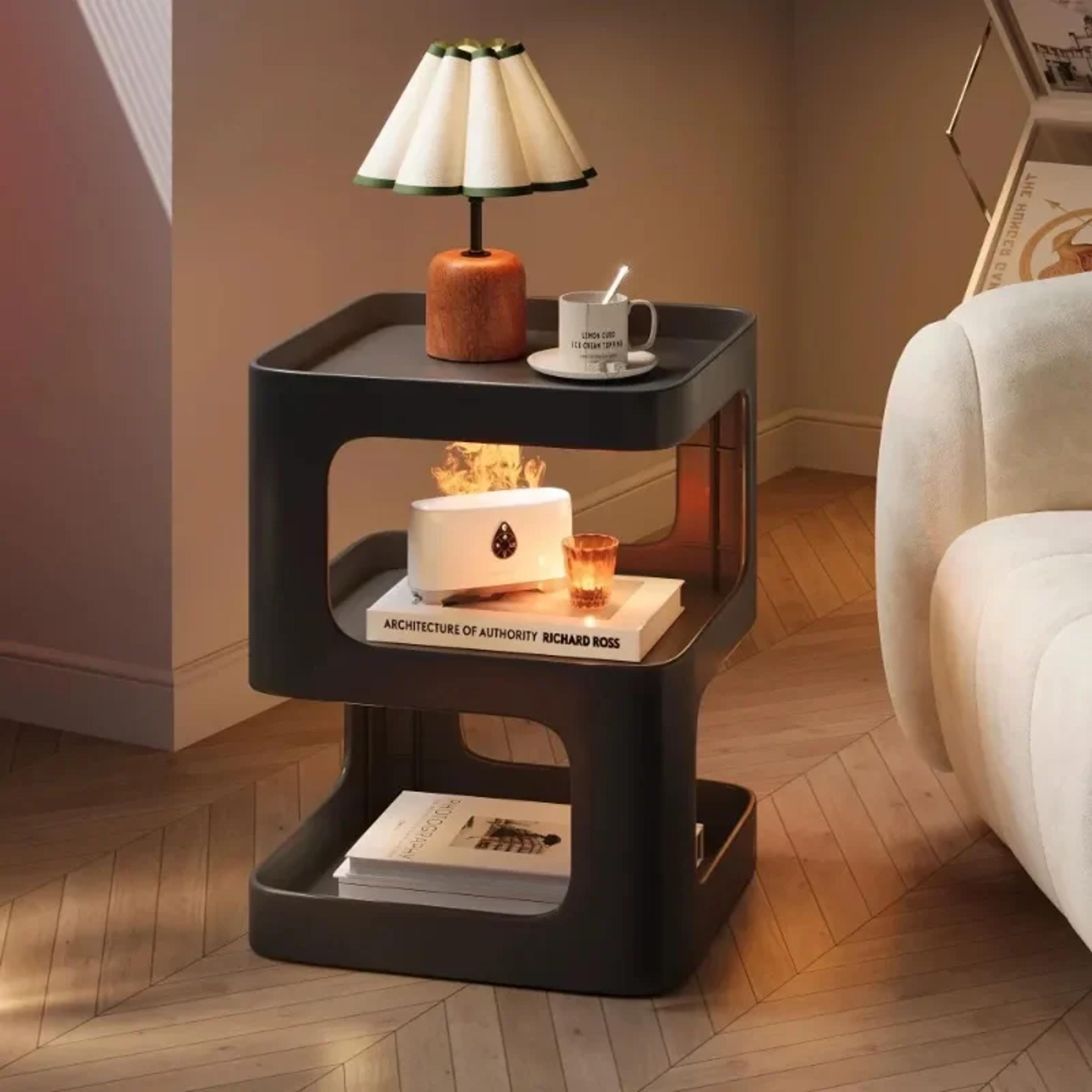Light Luxury Wrought Iron Coffee Table Simple Modern Bedside Side Table SpaceSaving MultiFunctional 5