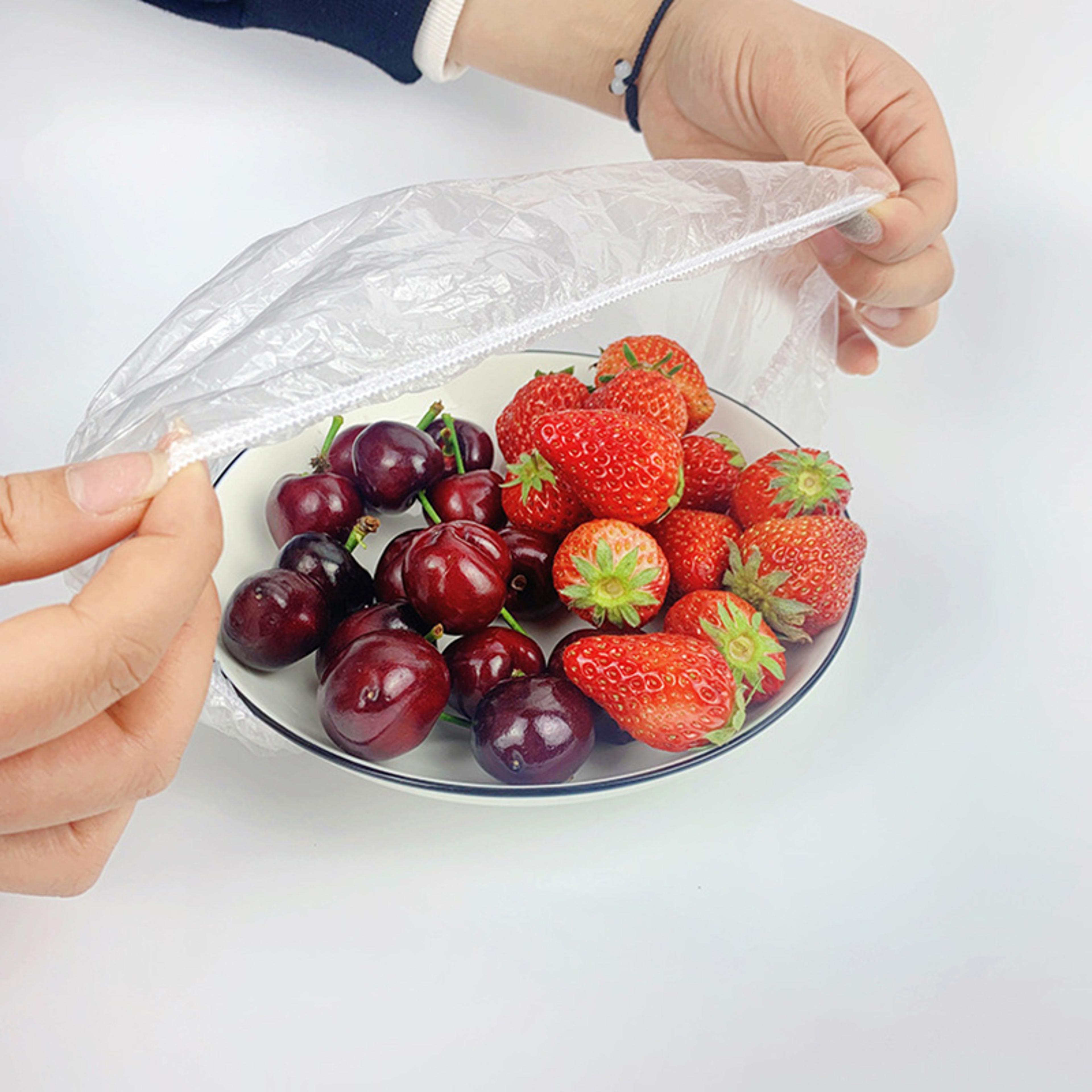 food cover to prevent odor transfer, disposable cling film cover
