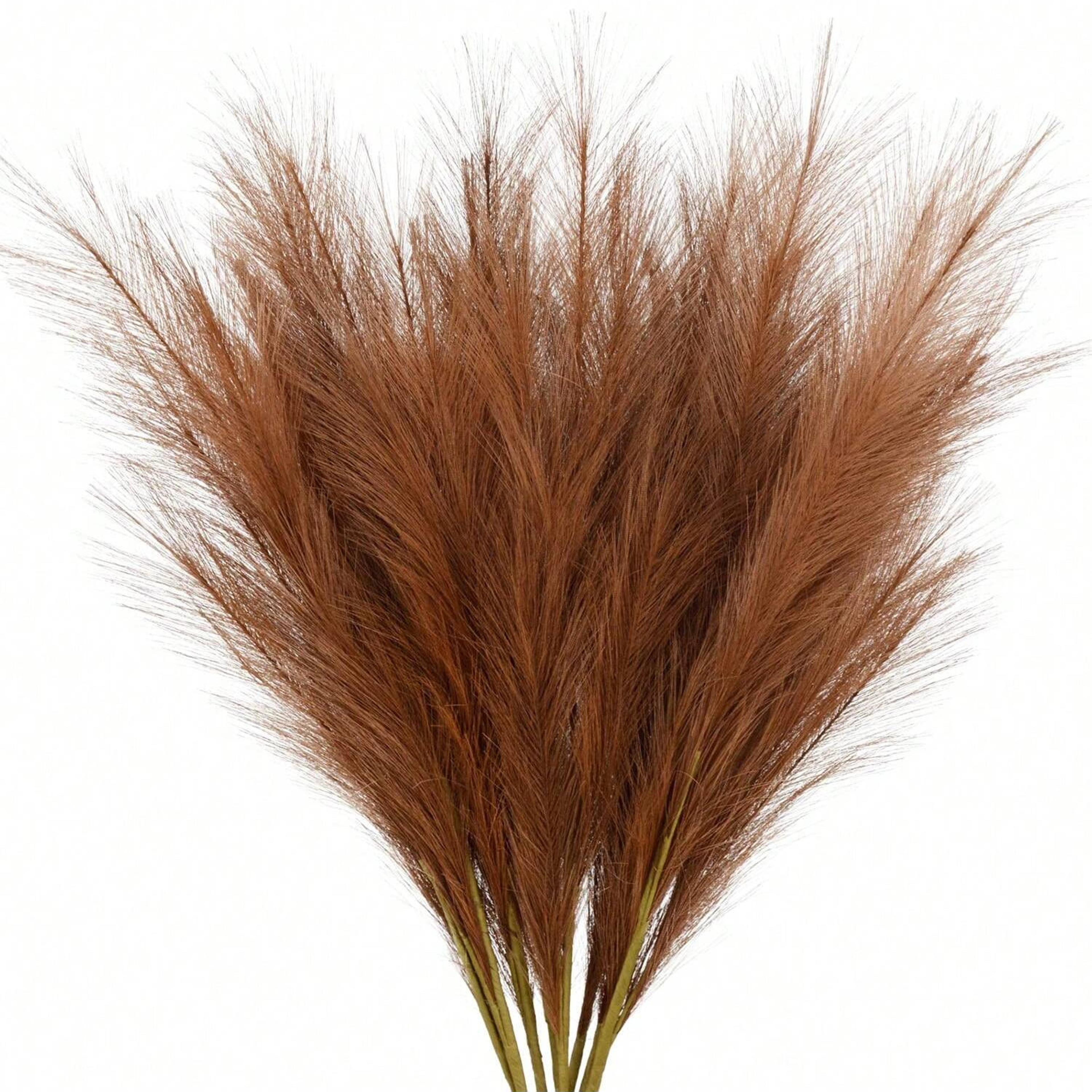 Large Red Artificial Pampas Tree Branches Tall Plush Faux Grass For Wedding And Event Decor 7