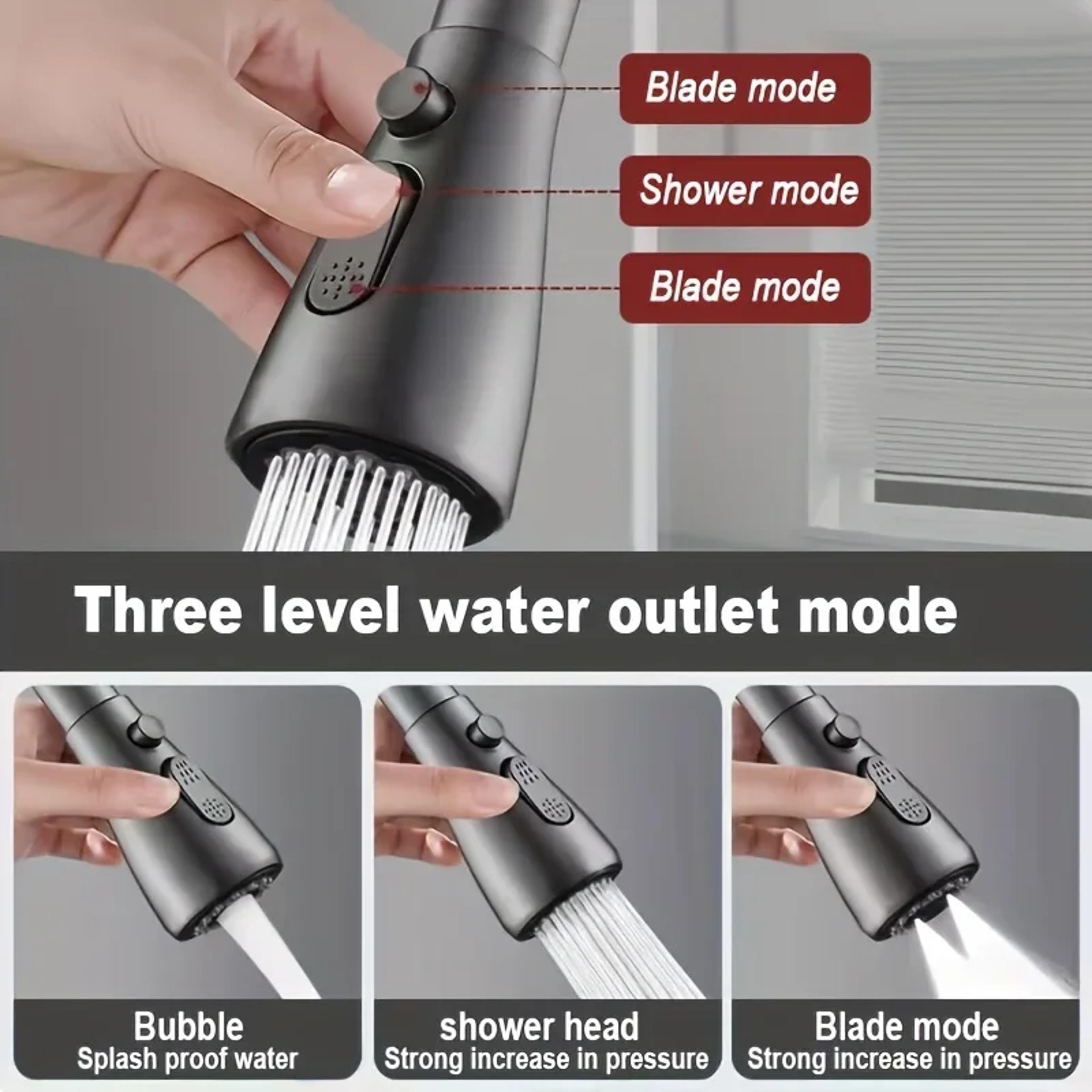 ABS Durable Water Tap Sink Kitchen Replaceable Faucet Sprayer Nozzle Multifunctional Hydrant 2