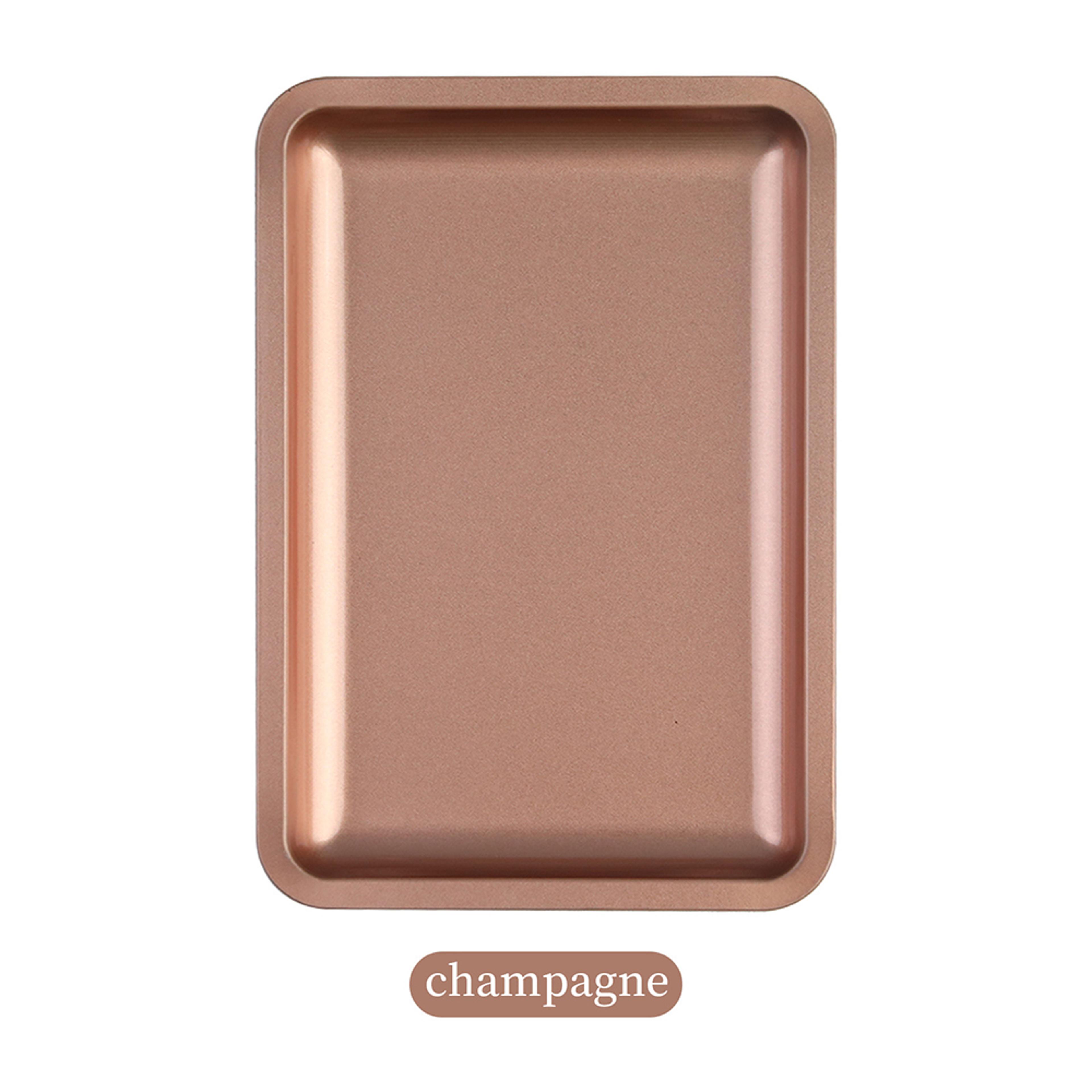 Colorful Nail Storage Tray Stainless Steel Multifunctional Desktop Nail Art Tools Dish 6