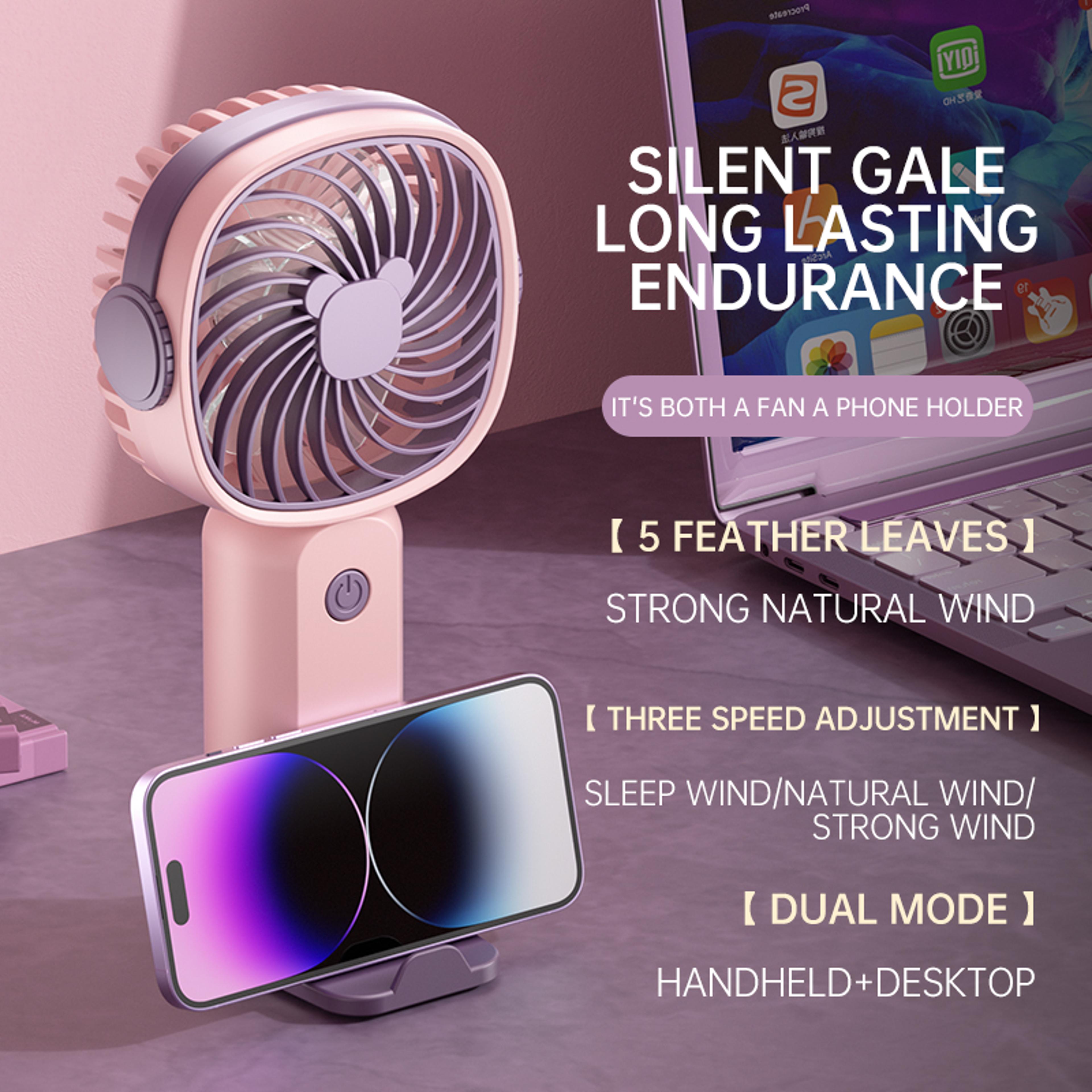 portable small fan, multi-functional desktop fan for students & outdoor activities