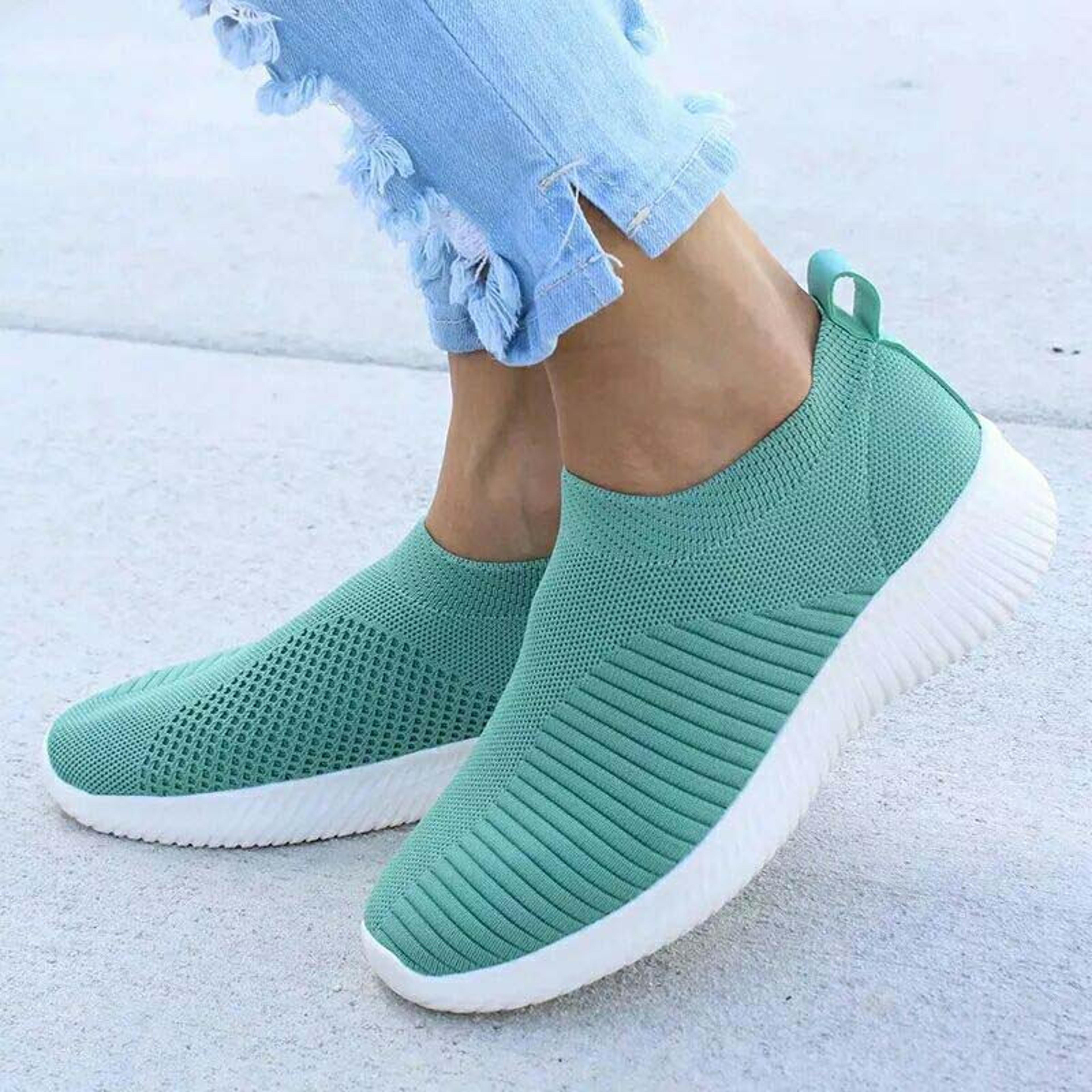 Women Casual Shoes Flat Platform Sneakers Shoes Fashion Sneakers Women Walking Sock Chunky Slip On  5