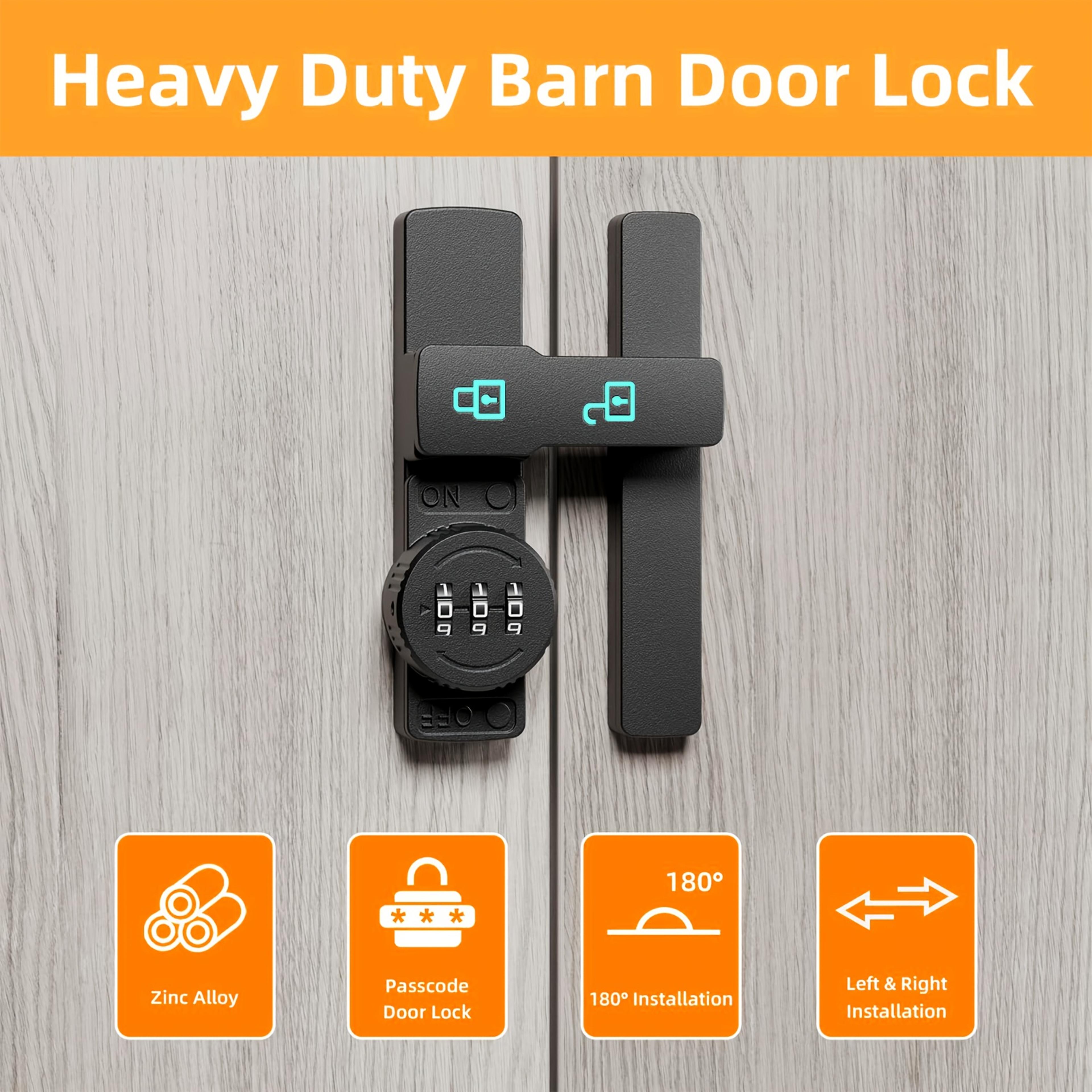 Sliding Barn Door Lock Password Door Lock And Deadbolt Combination Lock Window Bolt 1