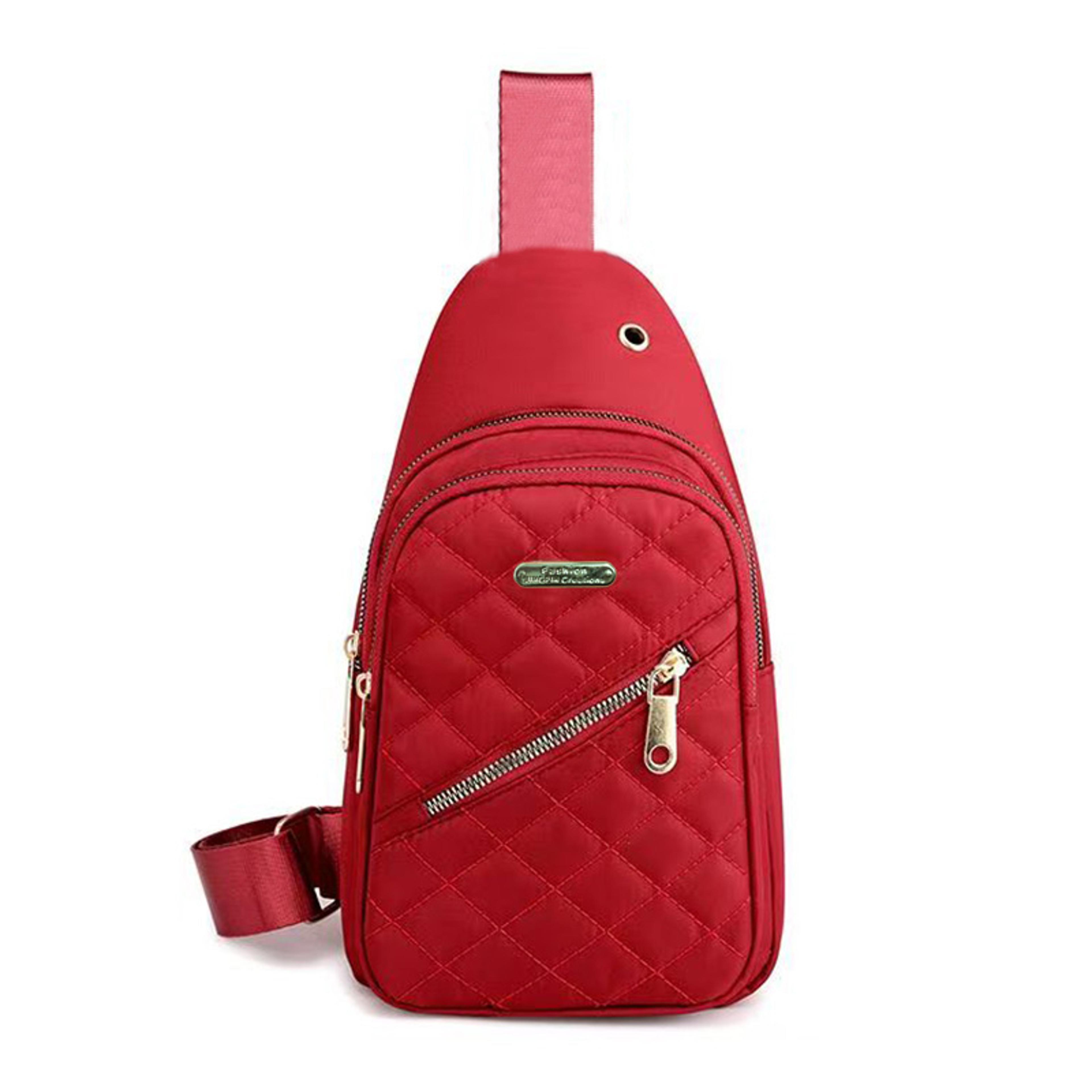 Multiple Color Slanted Fabric Neutral Style Backpack For Men And Women 5