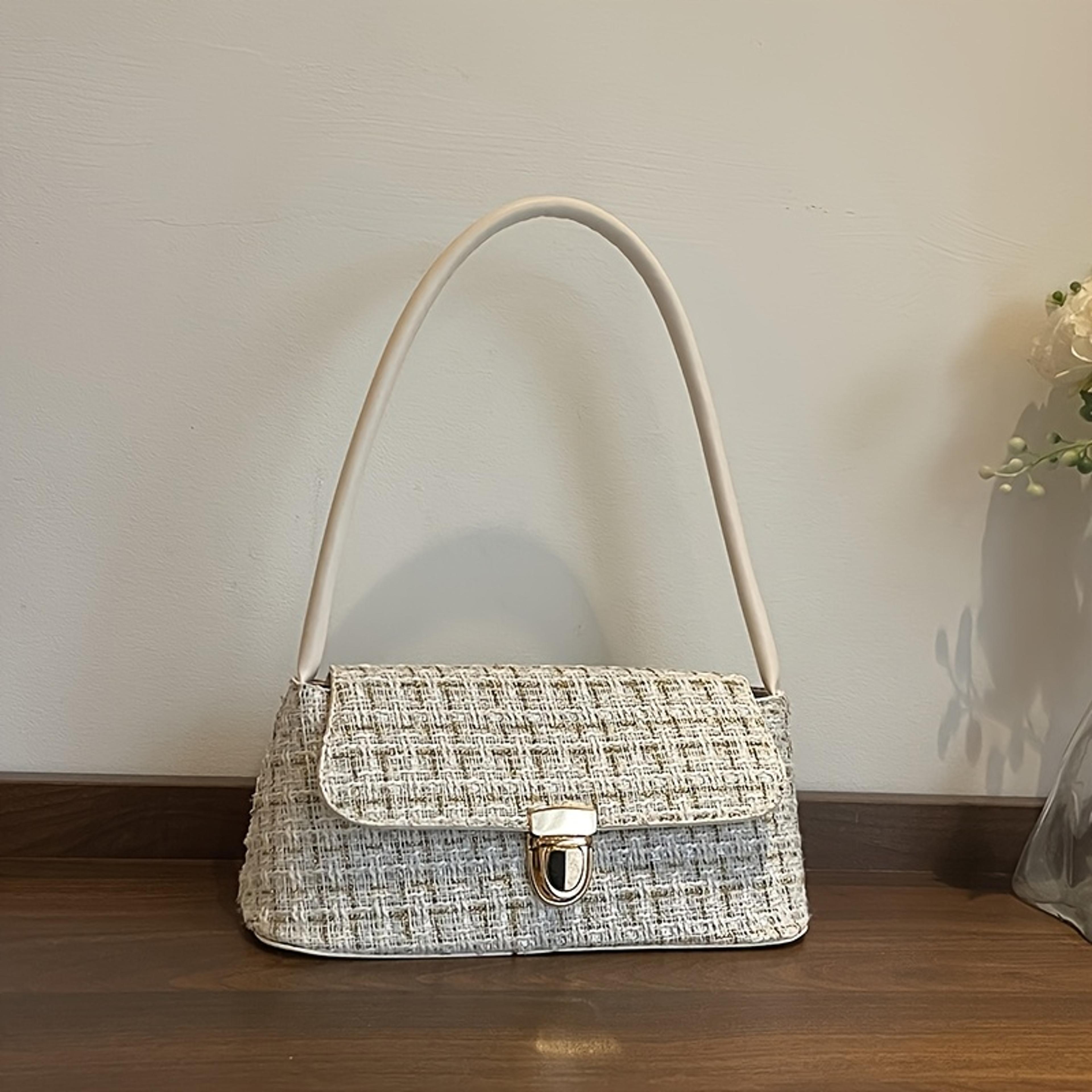 Fashionable Minimalist Buckle Shoulder Bag Stylish Handbag For Women And Girls 5