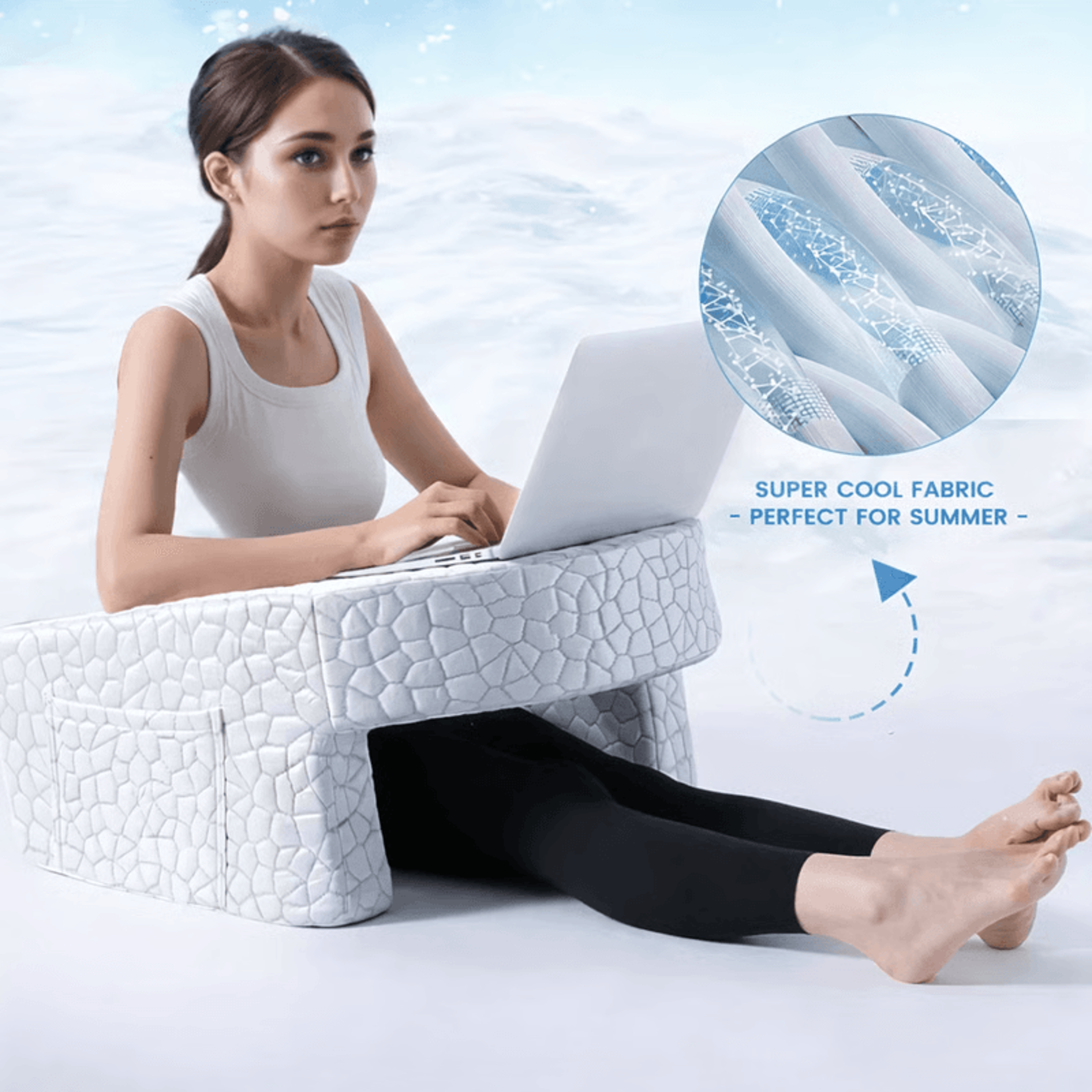 ergonomic desk arm support pillow for desk edge relief and all-day comfort