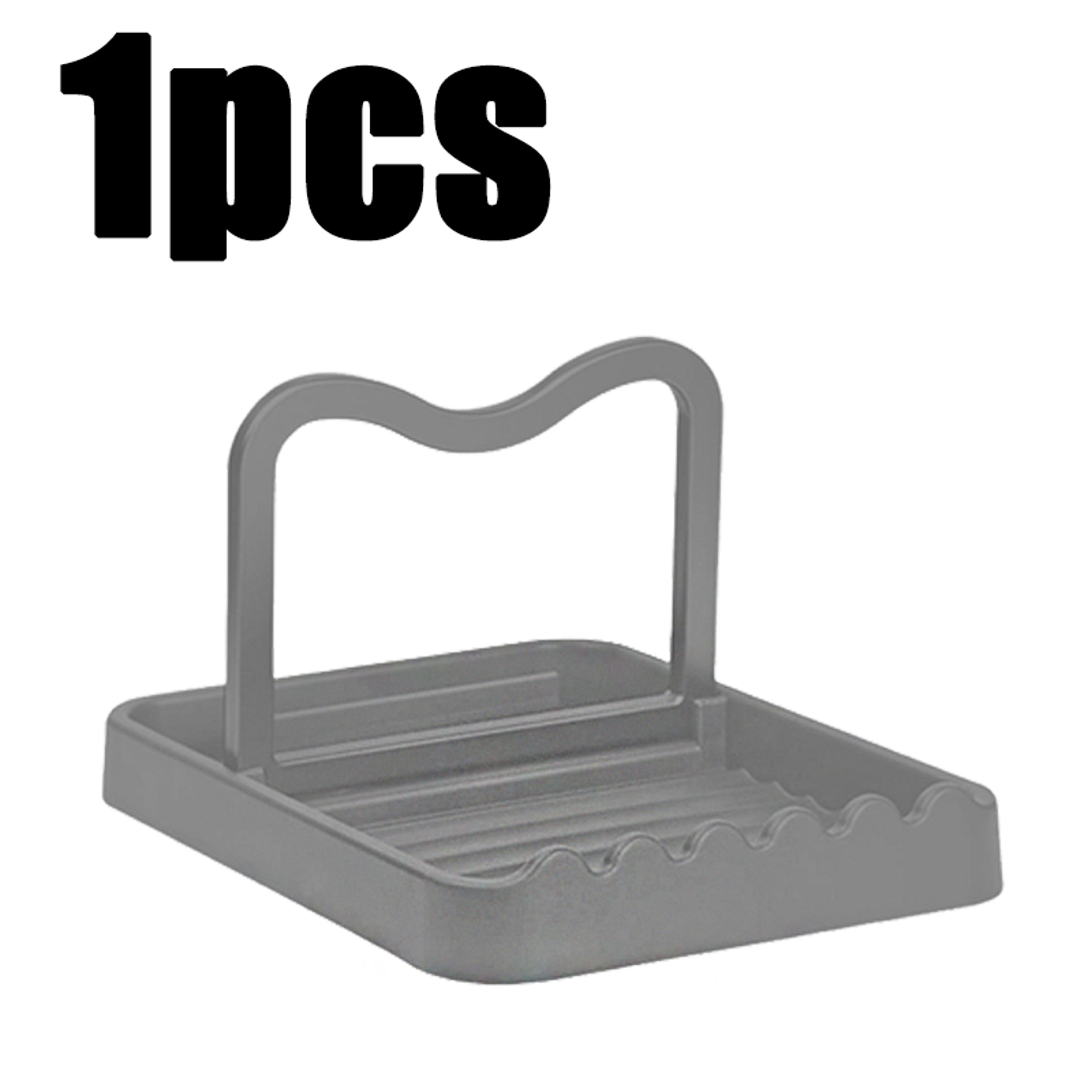 Multifunctional Pot Lid Holder Kitchen Pot Lid Storage Rack Heat Resistant Spoon Shovel Holder Anti 6