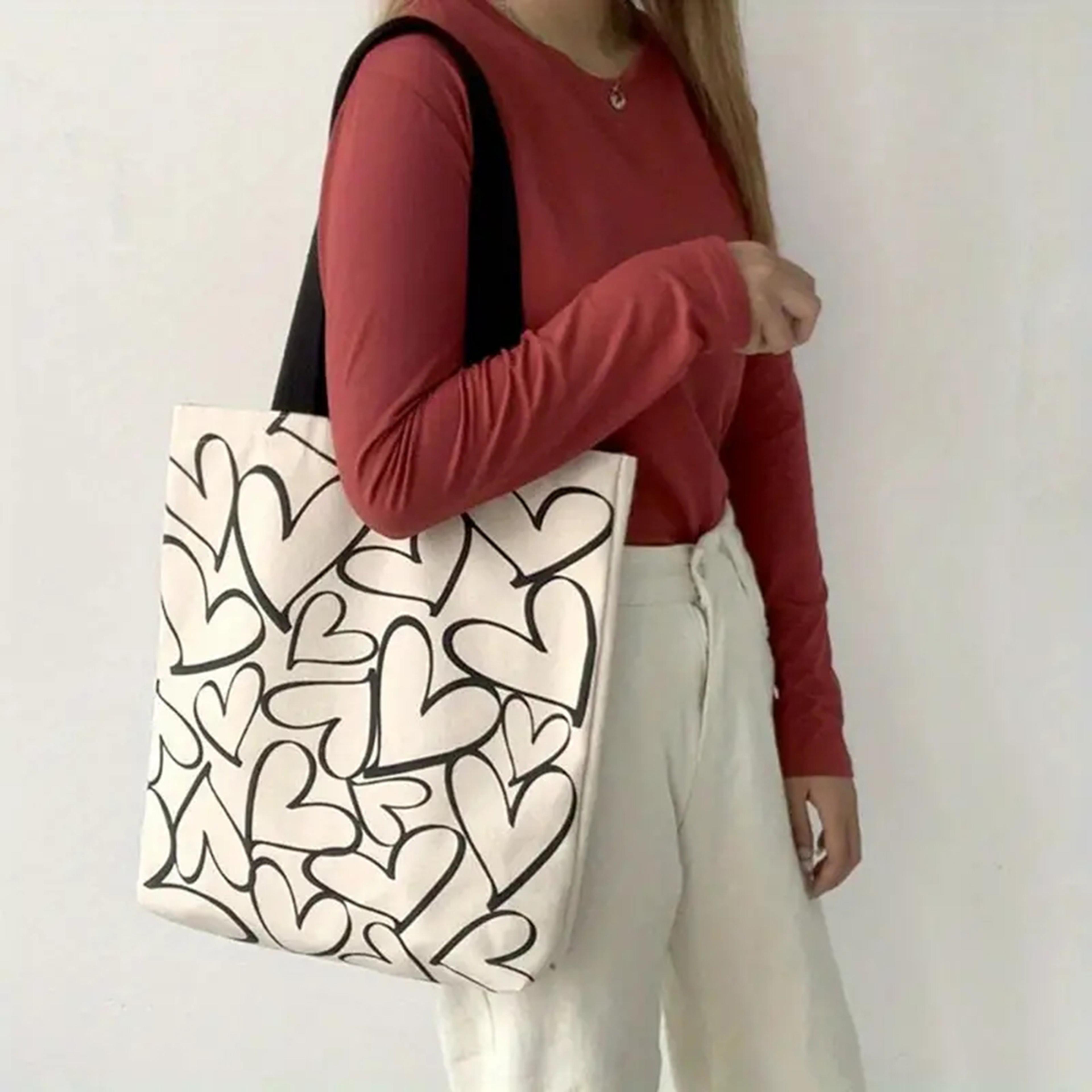 canvas shoulder bag, female single shoulder bag, large capacity travel canvas bag