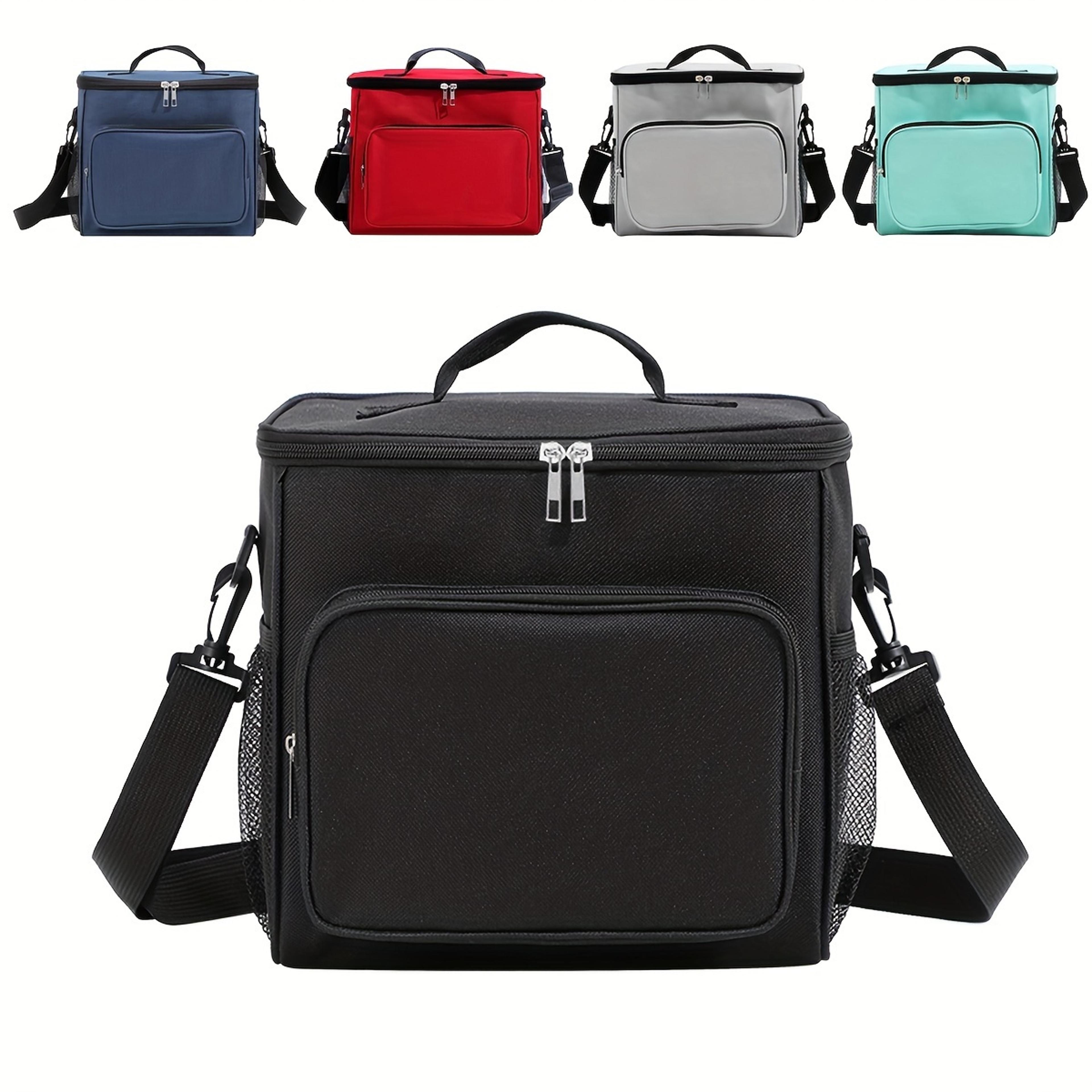 large insulated lunch bag, reusable lunch bags for women, men with adjustable shoulder strap