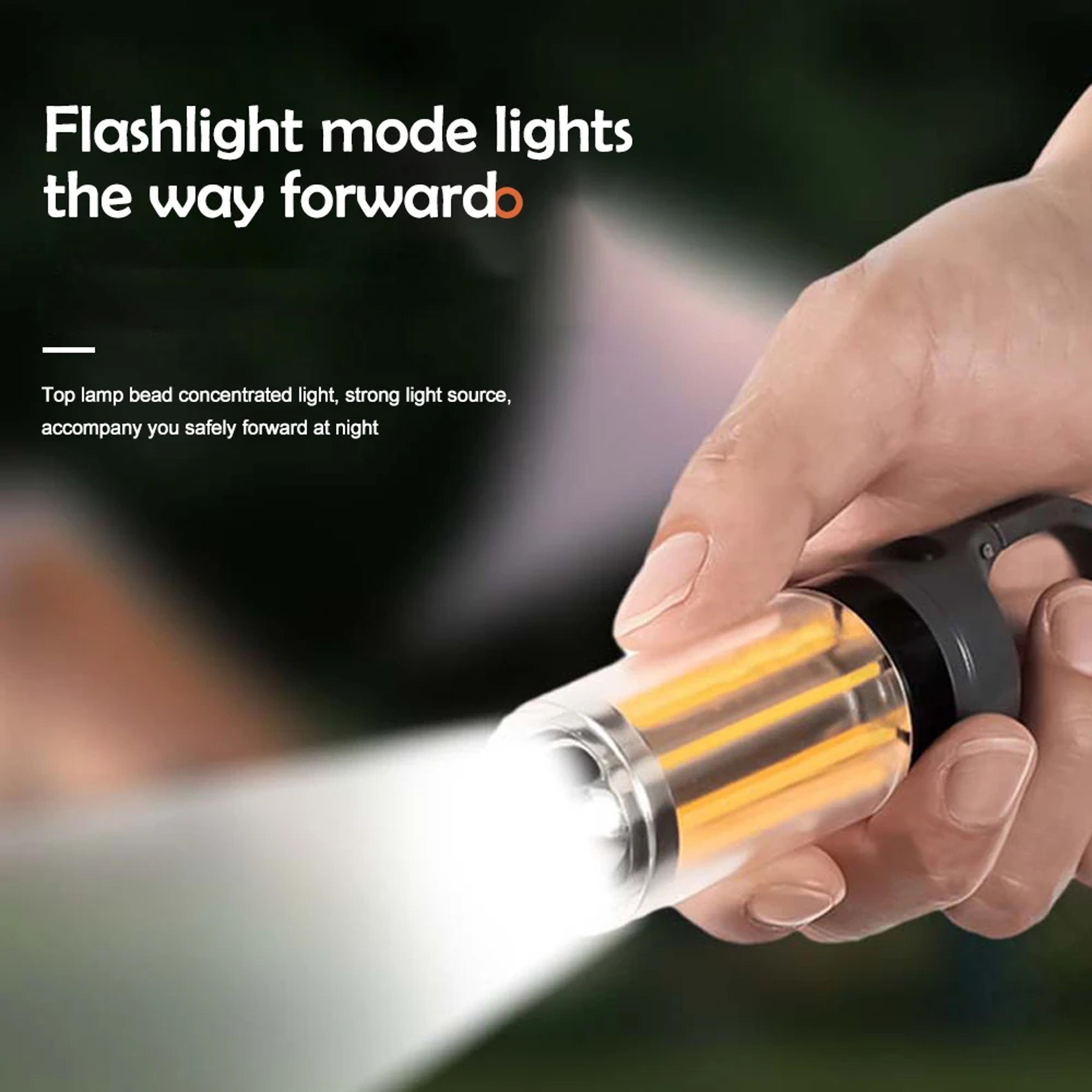 Portable LED Rechargeable Flashlight Super Bright 5 Modes Camping Lantern Waterproof Tent Lamp For  1