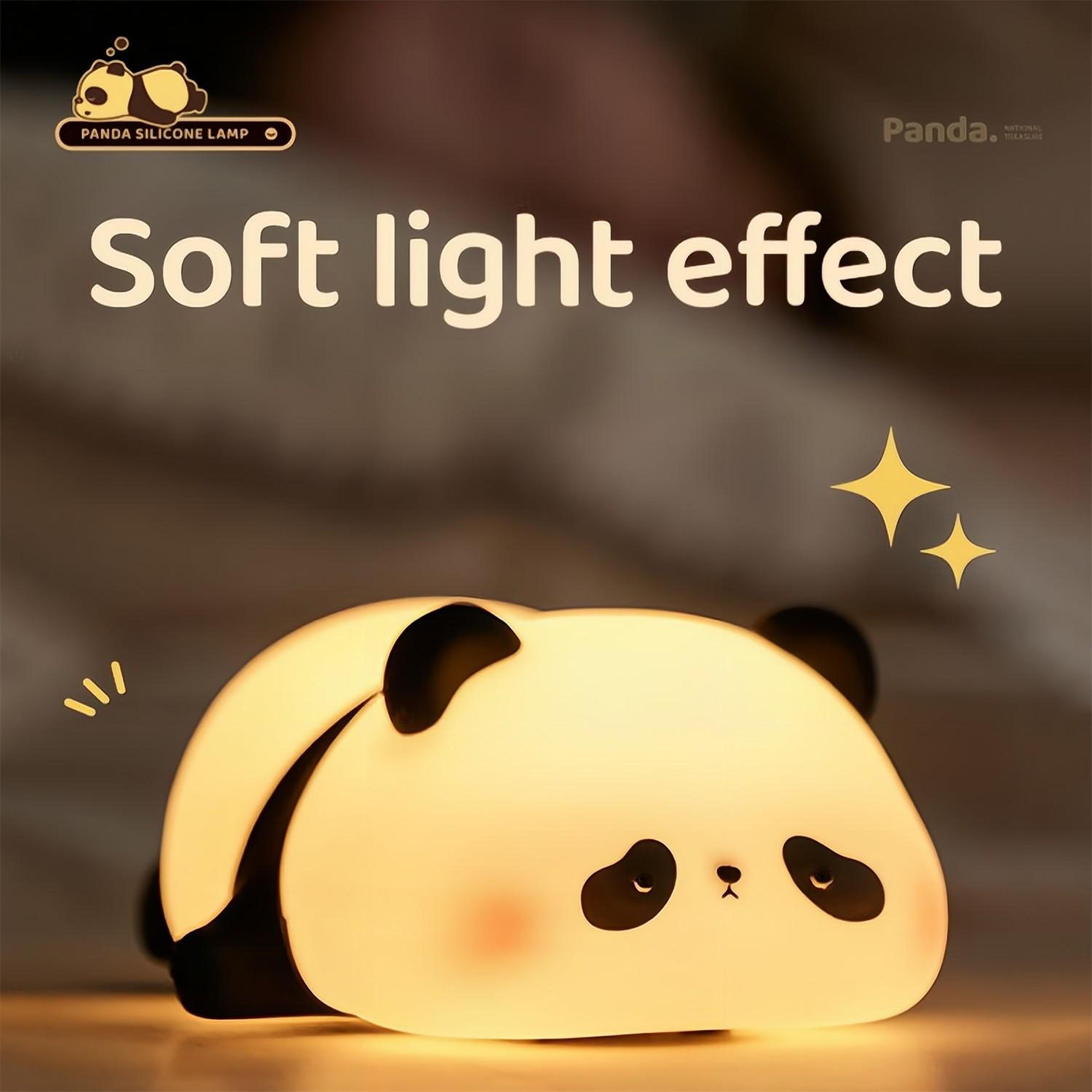 USB Rechargeable LED Night Lights Cute Sheep Panda Rabbit Silicone Bedside Decor For Kids 1