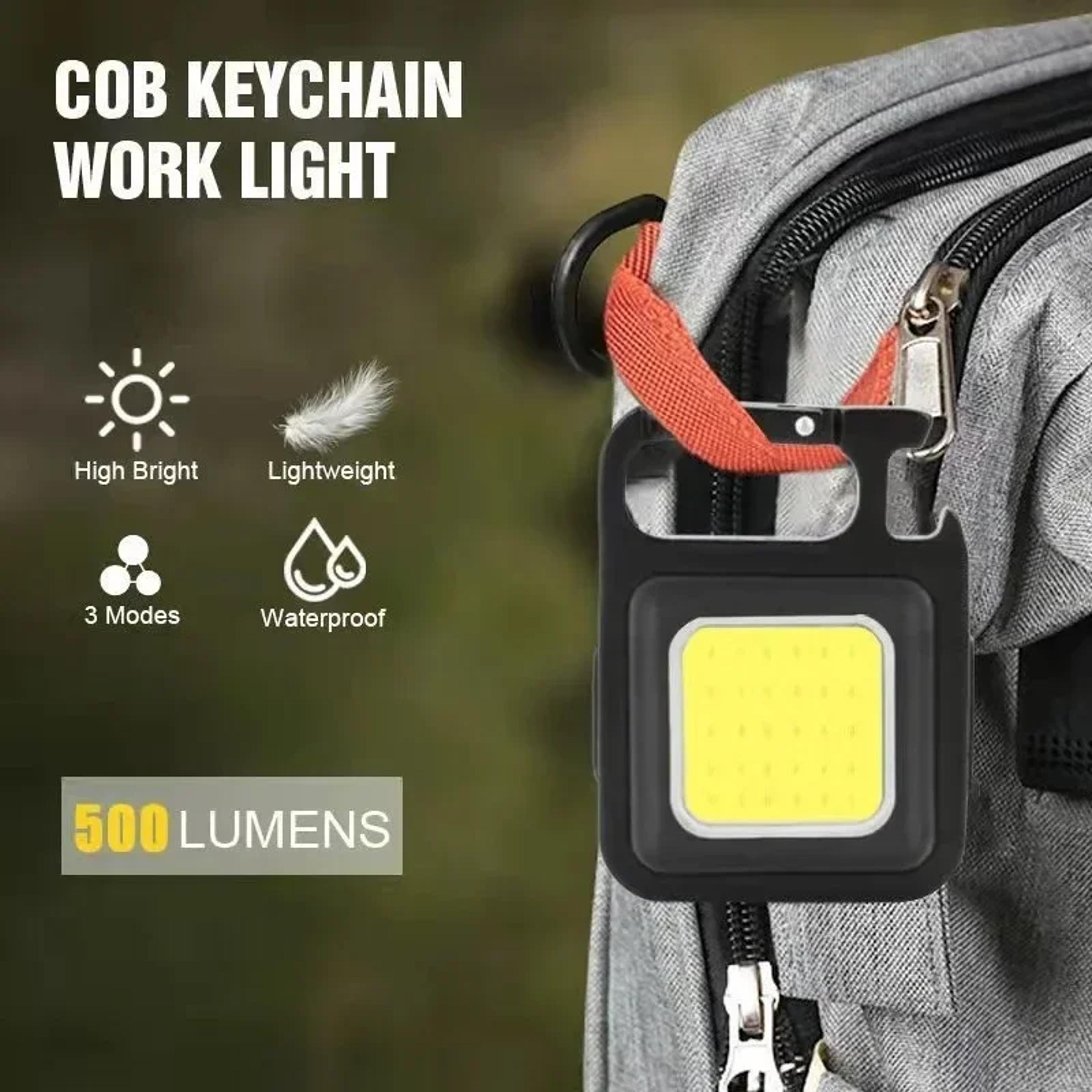 Mini High Bright Camping Lights Convenient Keychain Multifunction Rechargeable Emergency Light 1