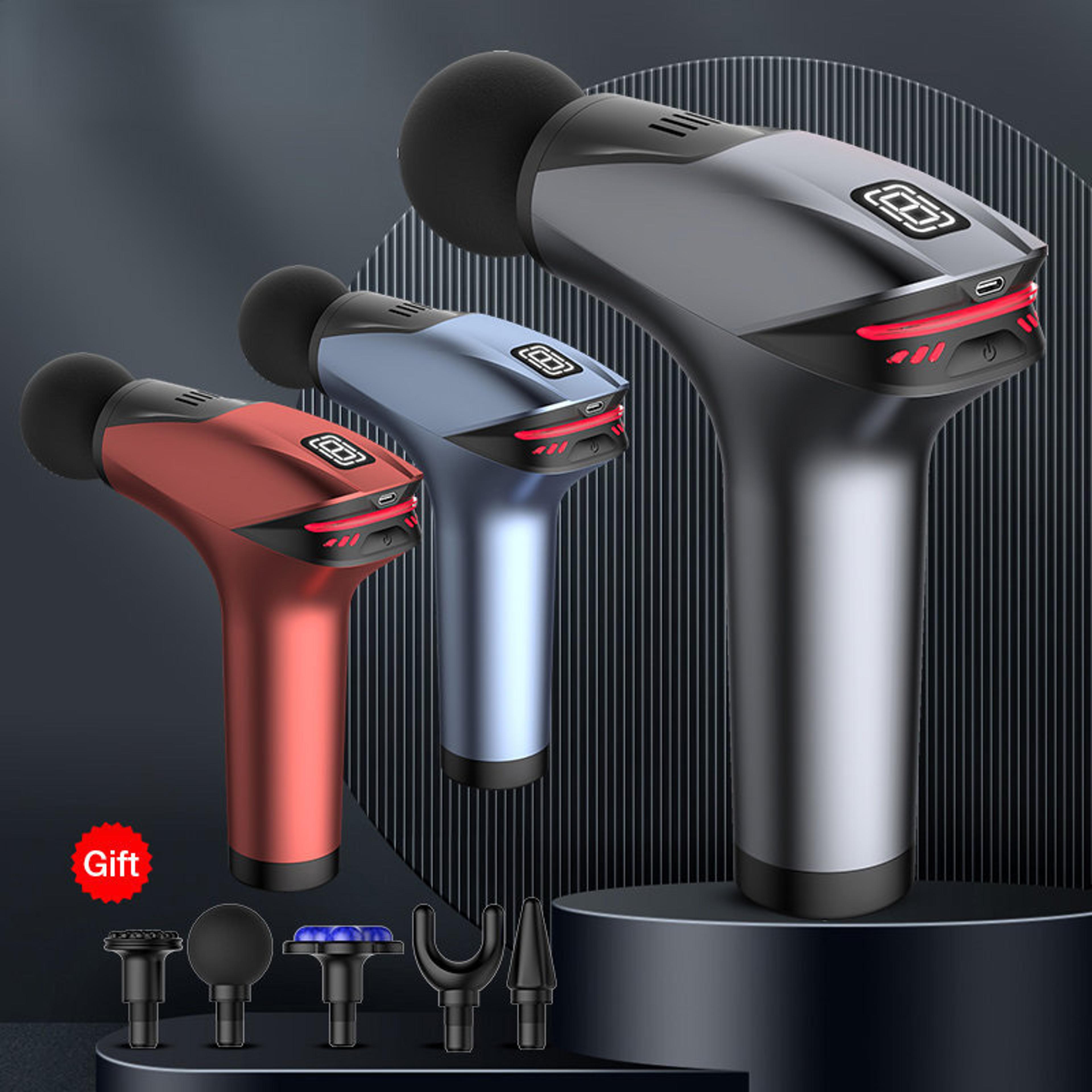 percussion massage gun with cold compress for body, neck, back, leg, deep tissue muscle relaxation and fascia relief