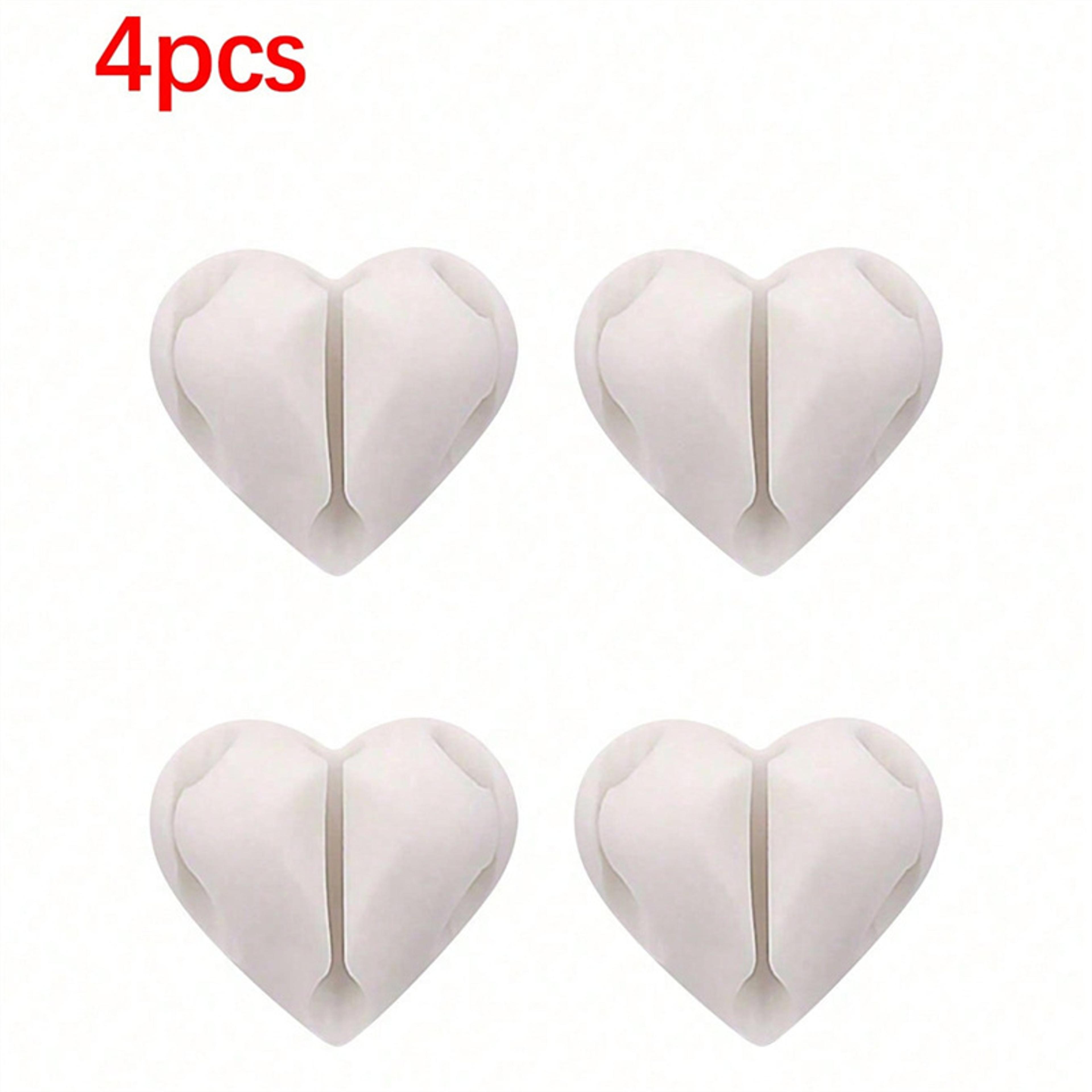 USB Charging Cable Clips HeartShaped Mini Cable Winder Organizer Desk Tidy Organiser Holder Protect 8