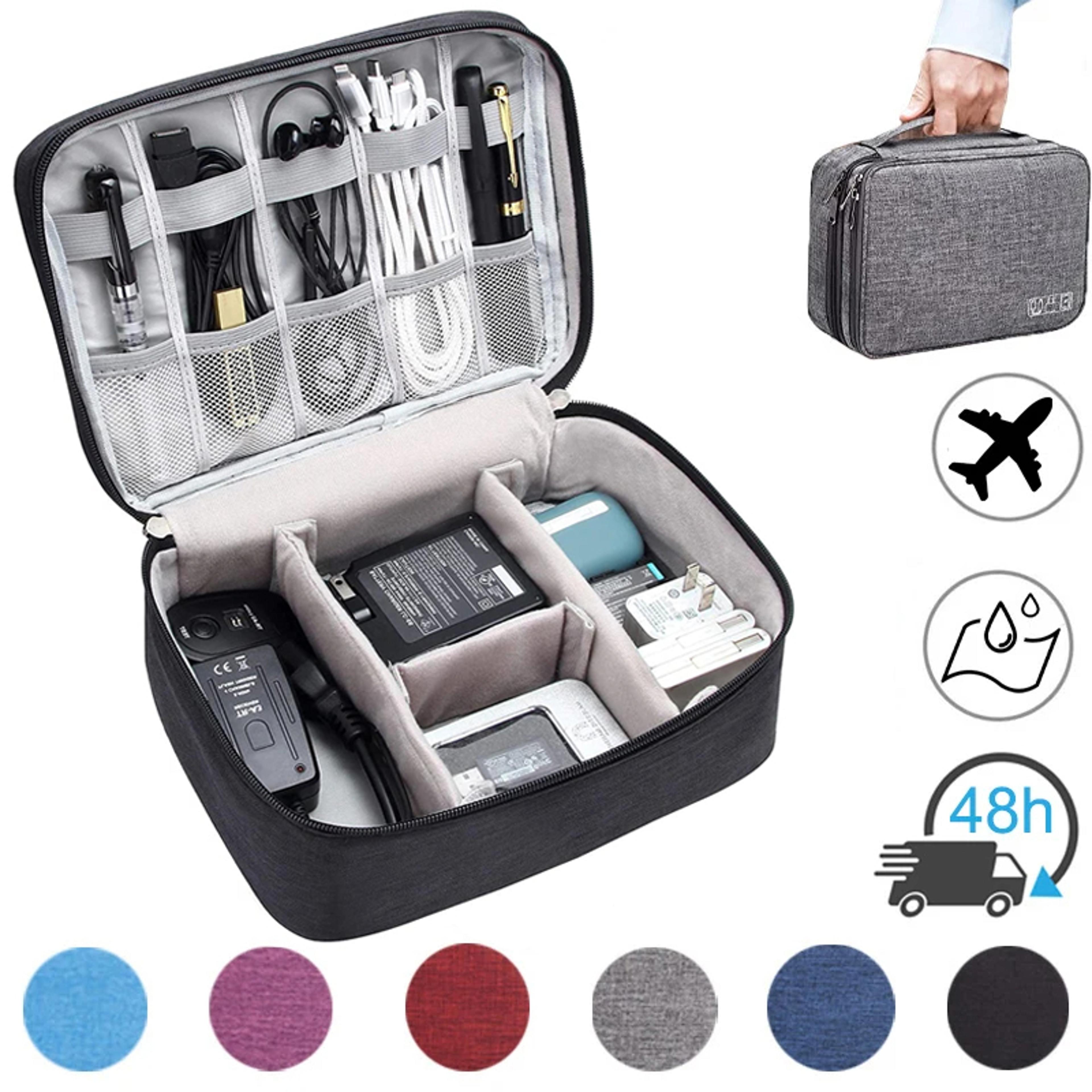 Portable Electronic Organizer USB Charger Storage Bag Waterproof Cable Organizer For Travel 0
