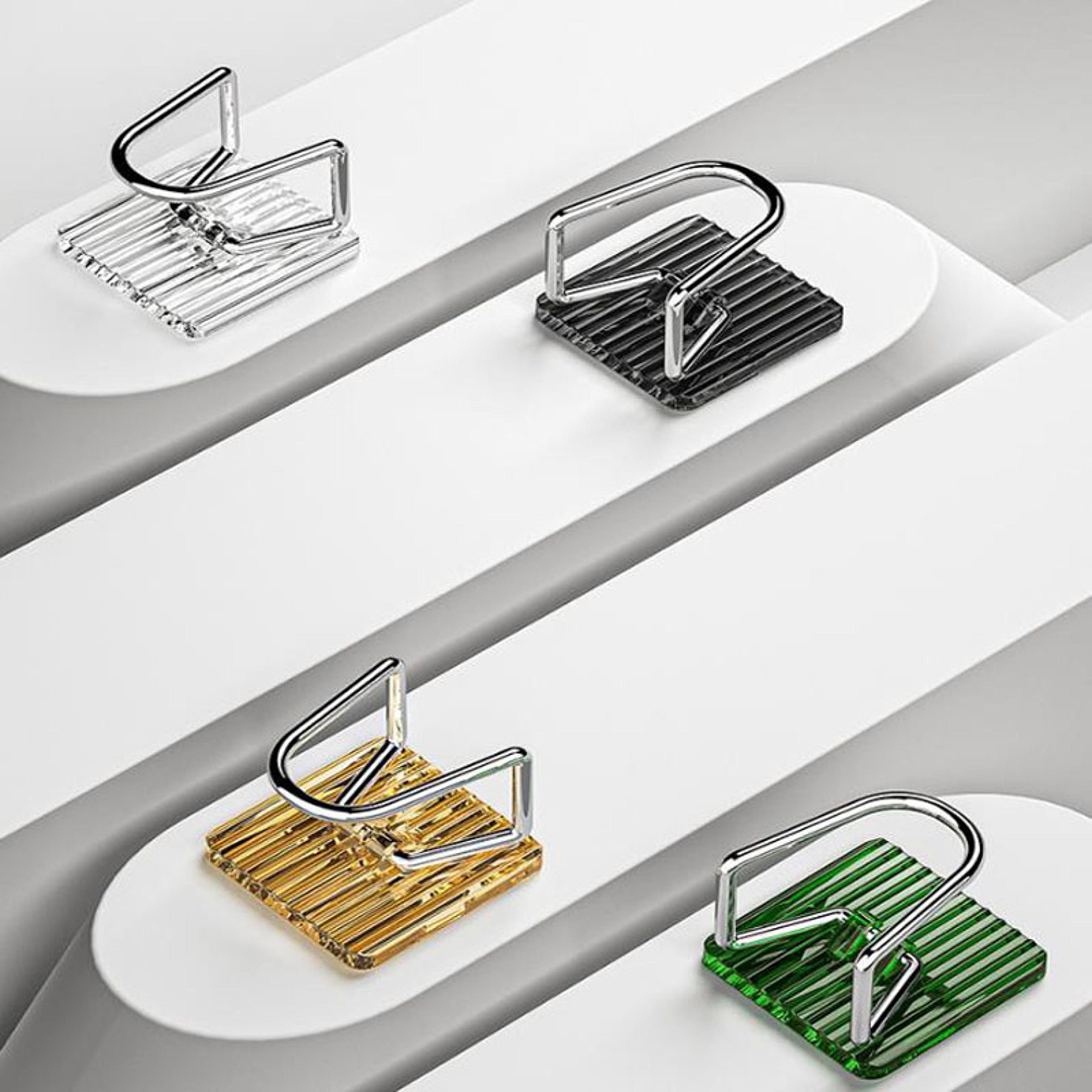 Adhesive Sink Caddy Organizer Rack Stylish Acrylic Storage Hook For Sponges Brushes  Chopping Board 1