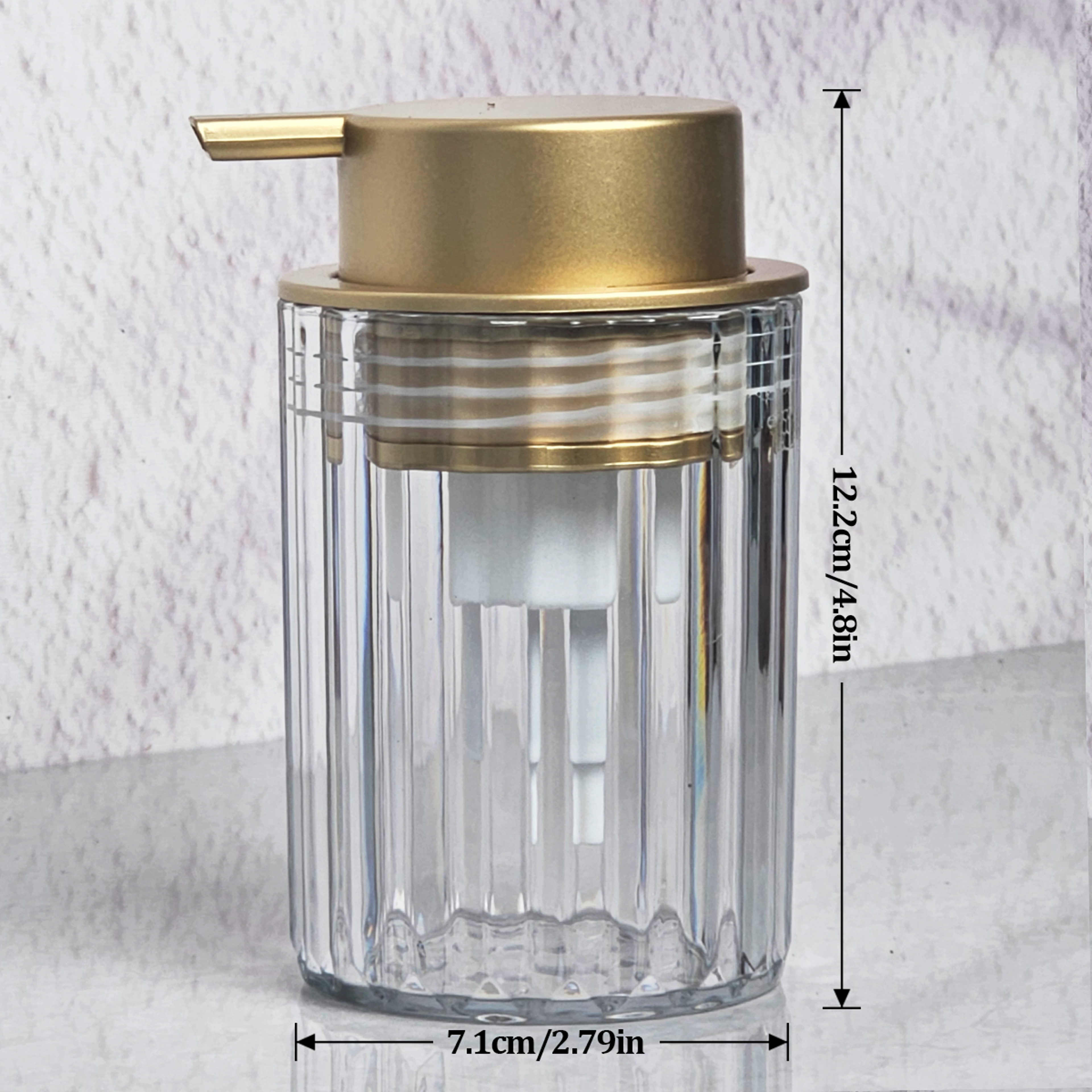 Hand Foaming Soap Dispenser Bottle Elegant Foam Design For Kitchen  Bathroom Countertops 5