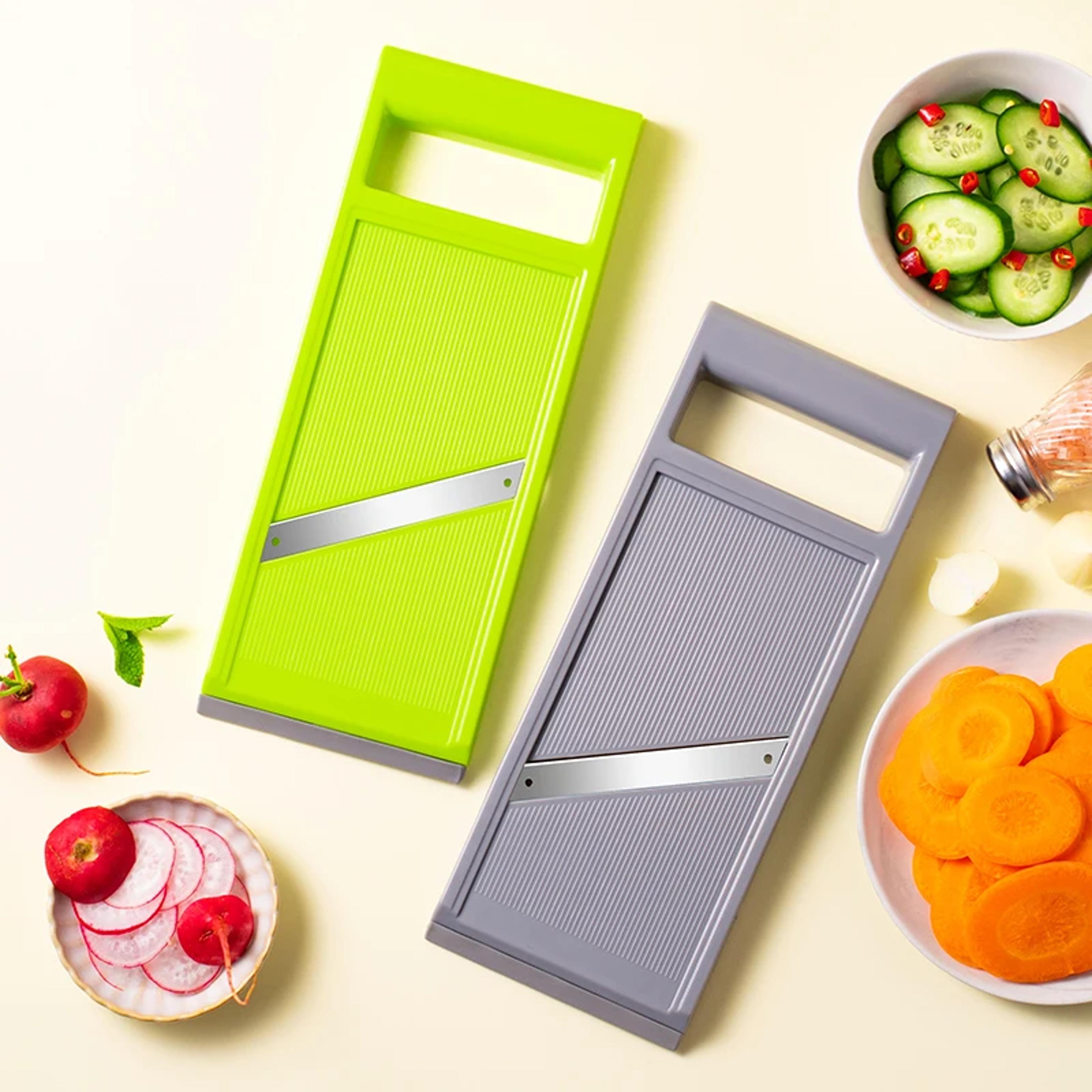 multifunctional vegetable cutter & mandoline slicer with steel blade, versatile kitchen tool for potato, carrot