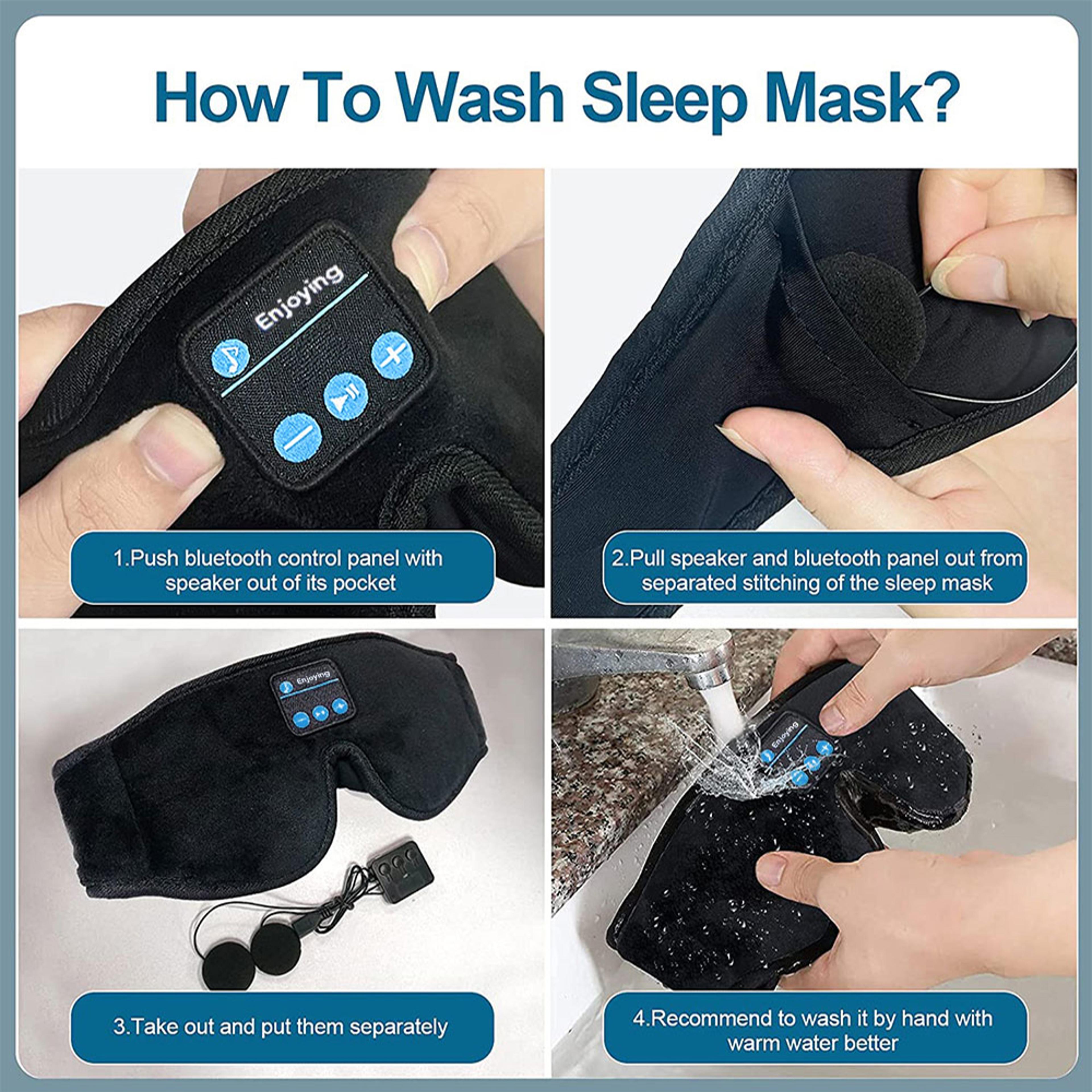 Bluetooth Sleep Mask 3D Eye Mask With Builtin HD Speakers For Comfortable Sleep And Music Playback 5