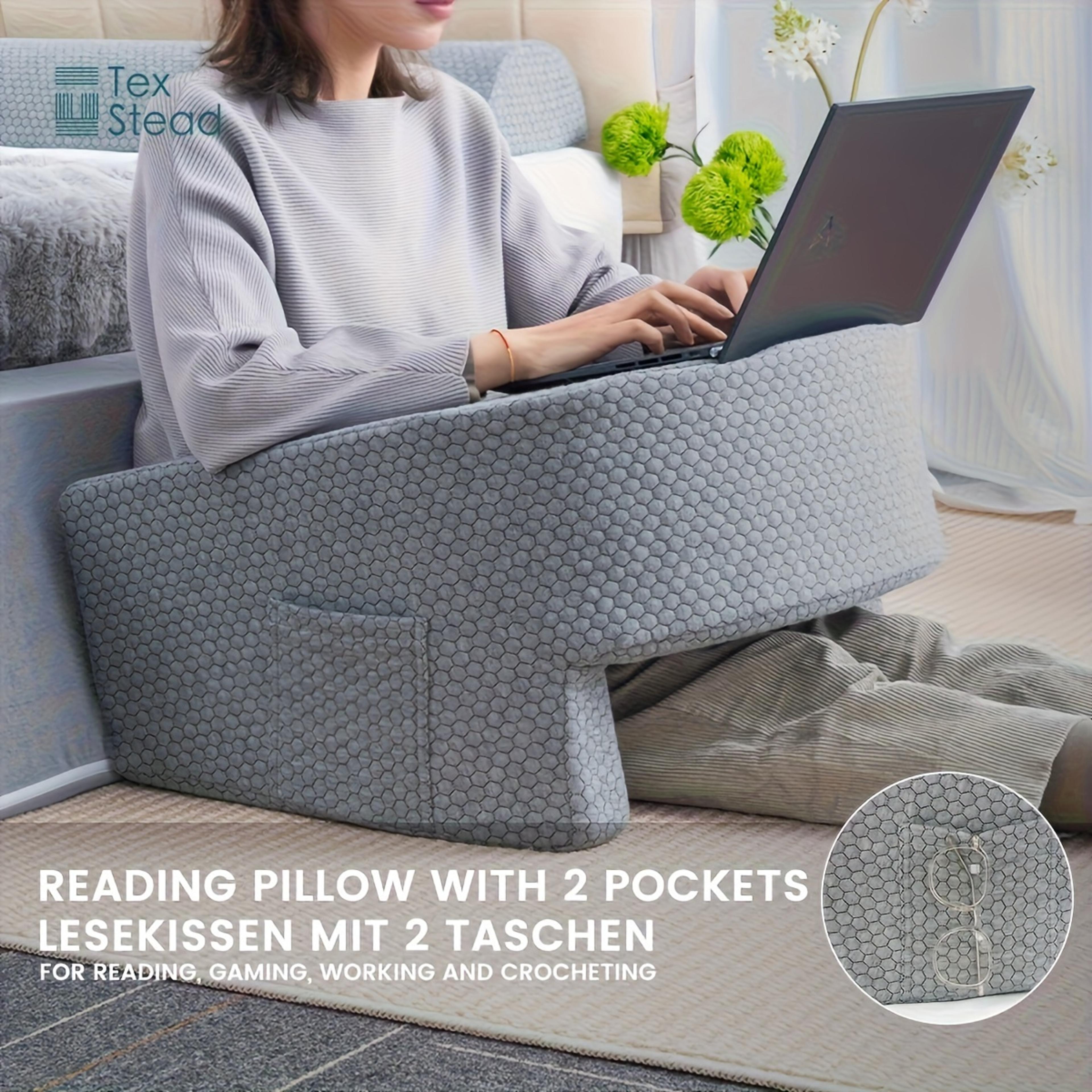 Extra Large Memory Foam Bed Rest Pillow For Reading  Gaming Comfortable Arm Rest Pillow For Adults 0