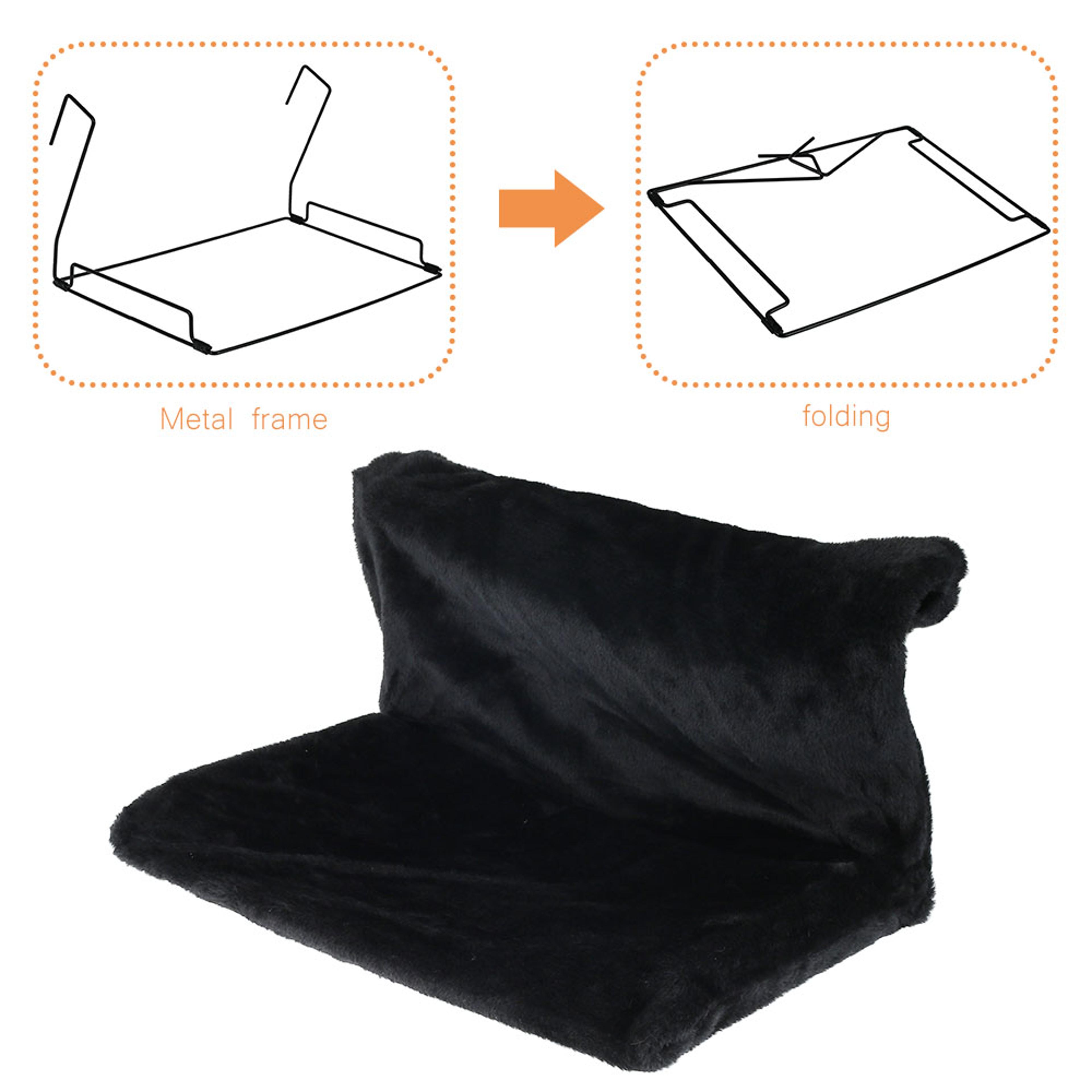 Cat Radiator Bed With Warm Fleece Hammock Comfortable Pet Hanging Cradle With Metal Iron Frame For  4