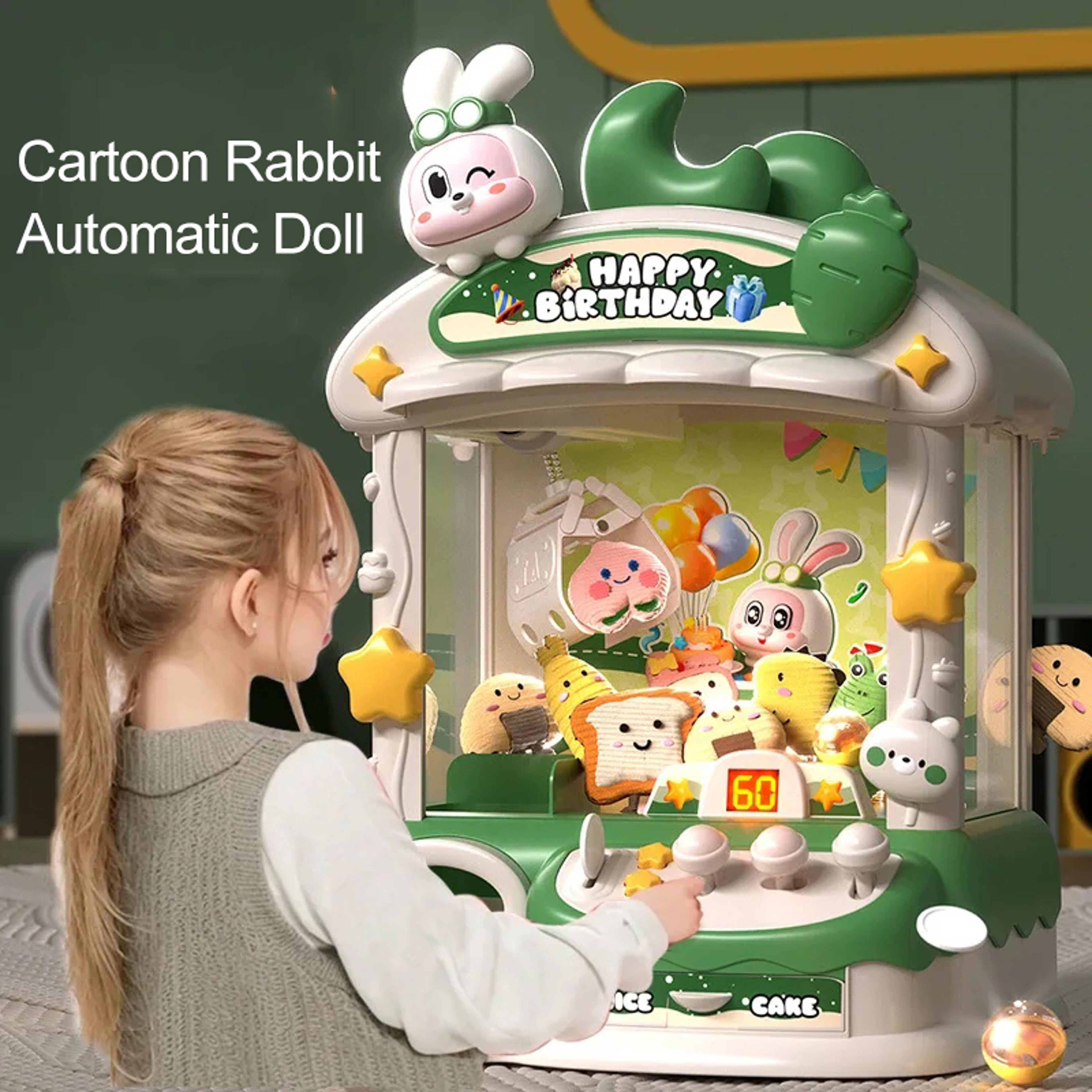 Big Cartoon Rabbit Coin Operated Claw Crane Toy For Kids 1