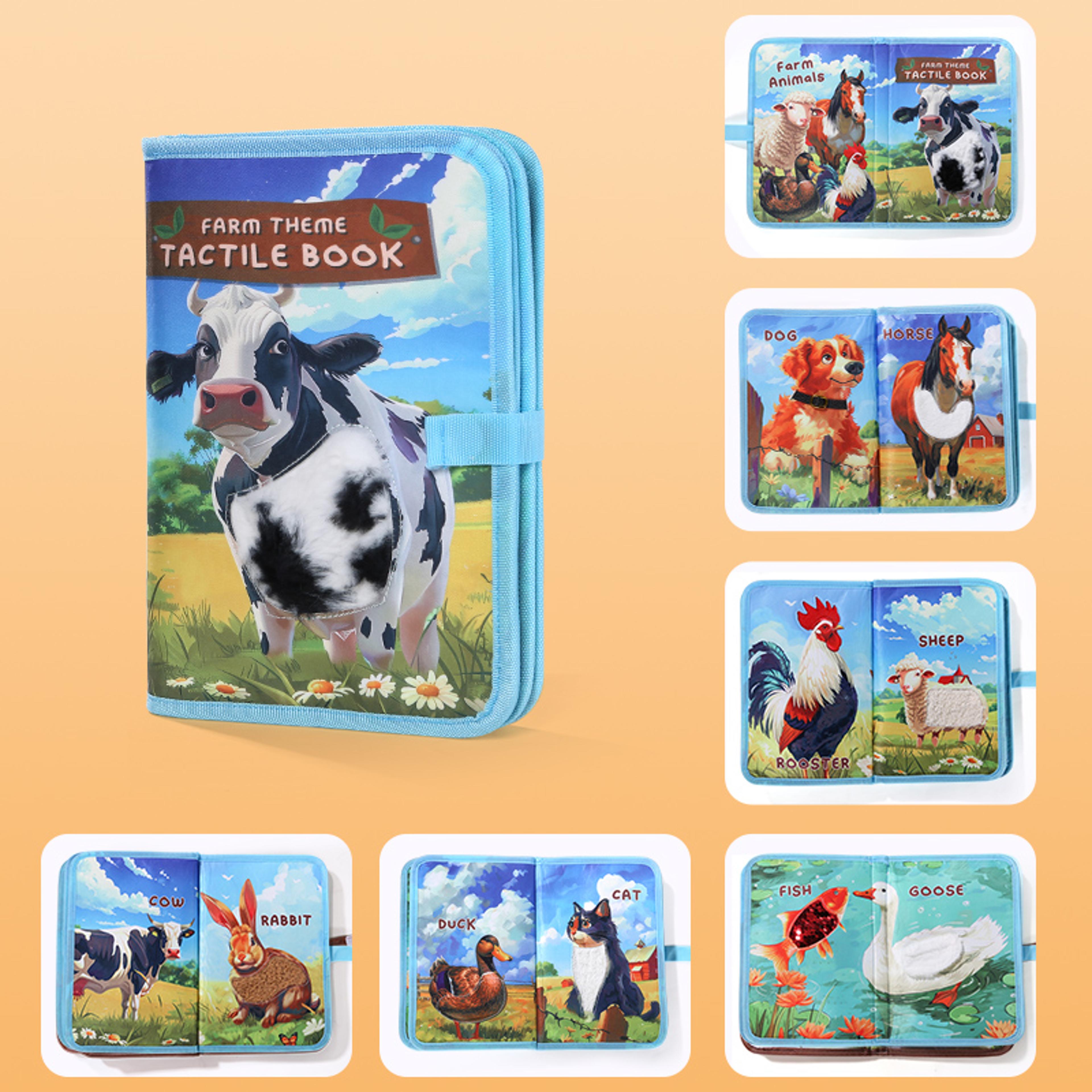 Interactive 3D Childrens Cognitive Books Animal Farm Touch  Learn Educational Books 5