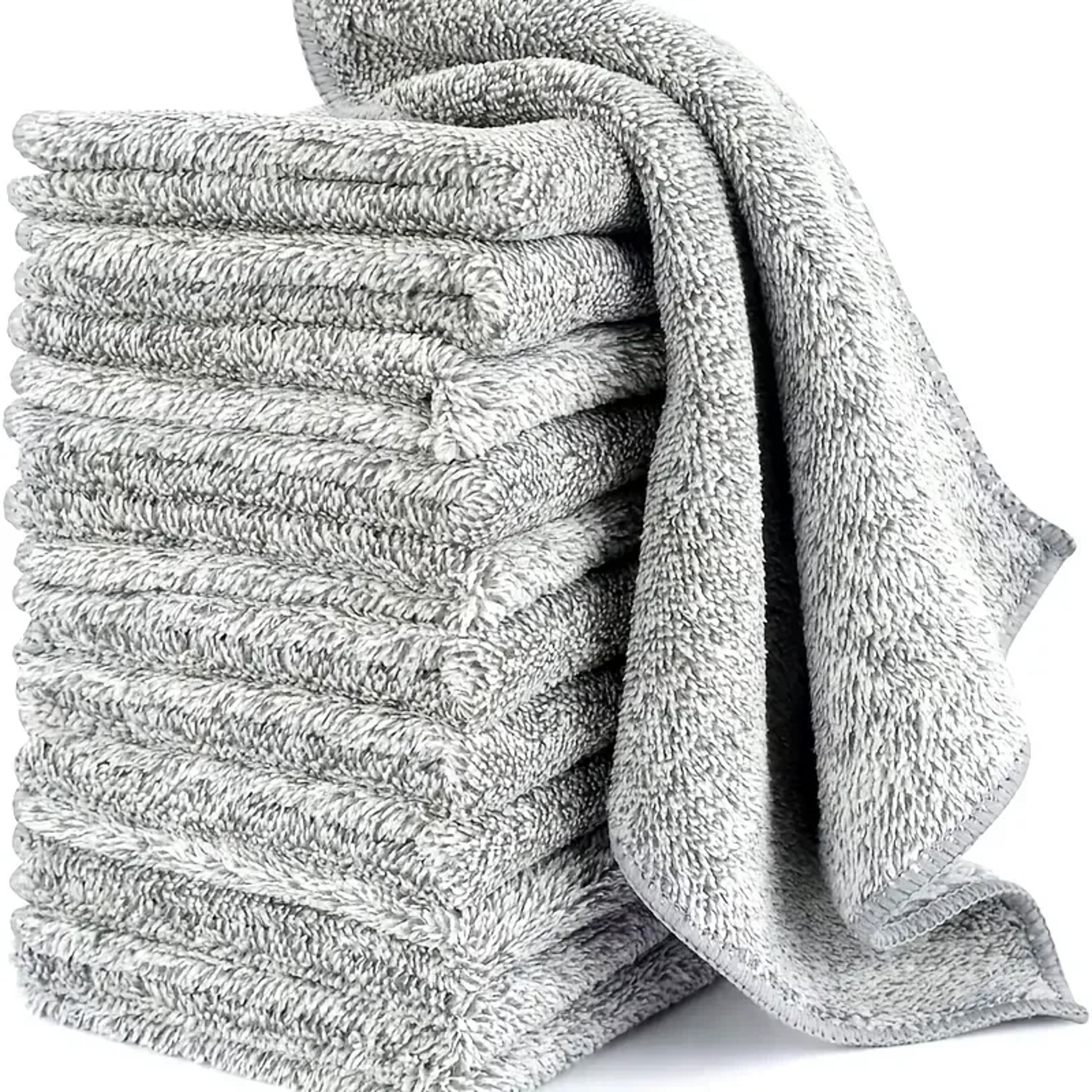 Premium Thick Microfiber Cleaning Cloth Lint Free Car Cleaning Cloth For Windows Glass  MultiSurfac
